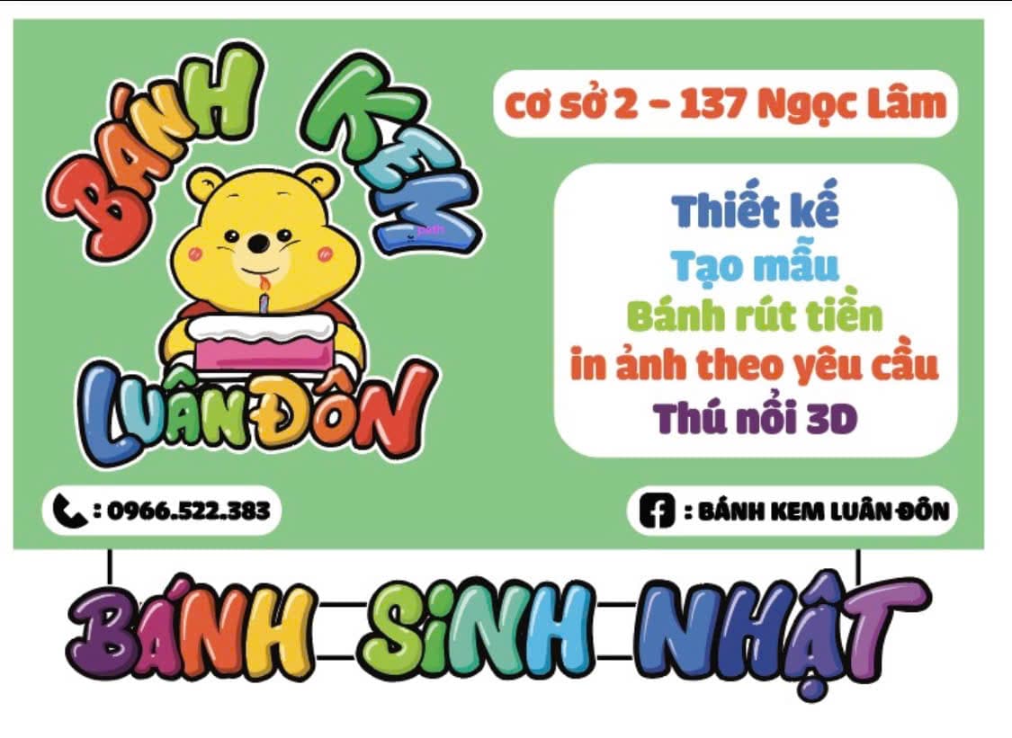 Banner Bánh Kem Luân Đôn