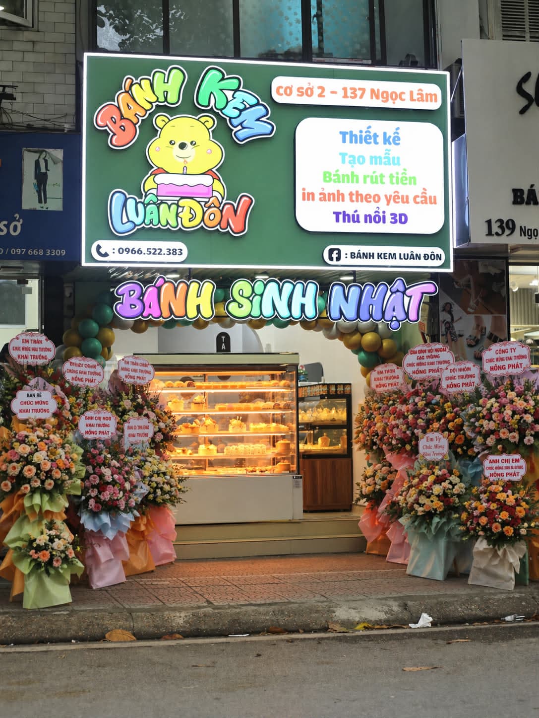 Mặt tiền Bánh Kem Luân Đôn