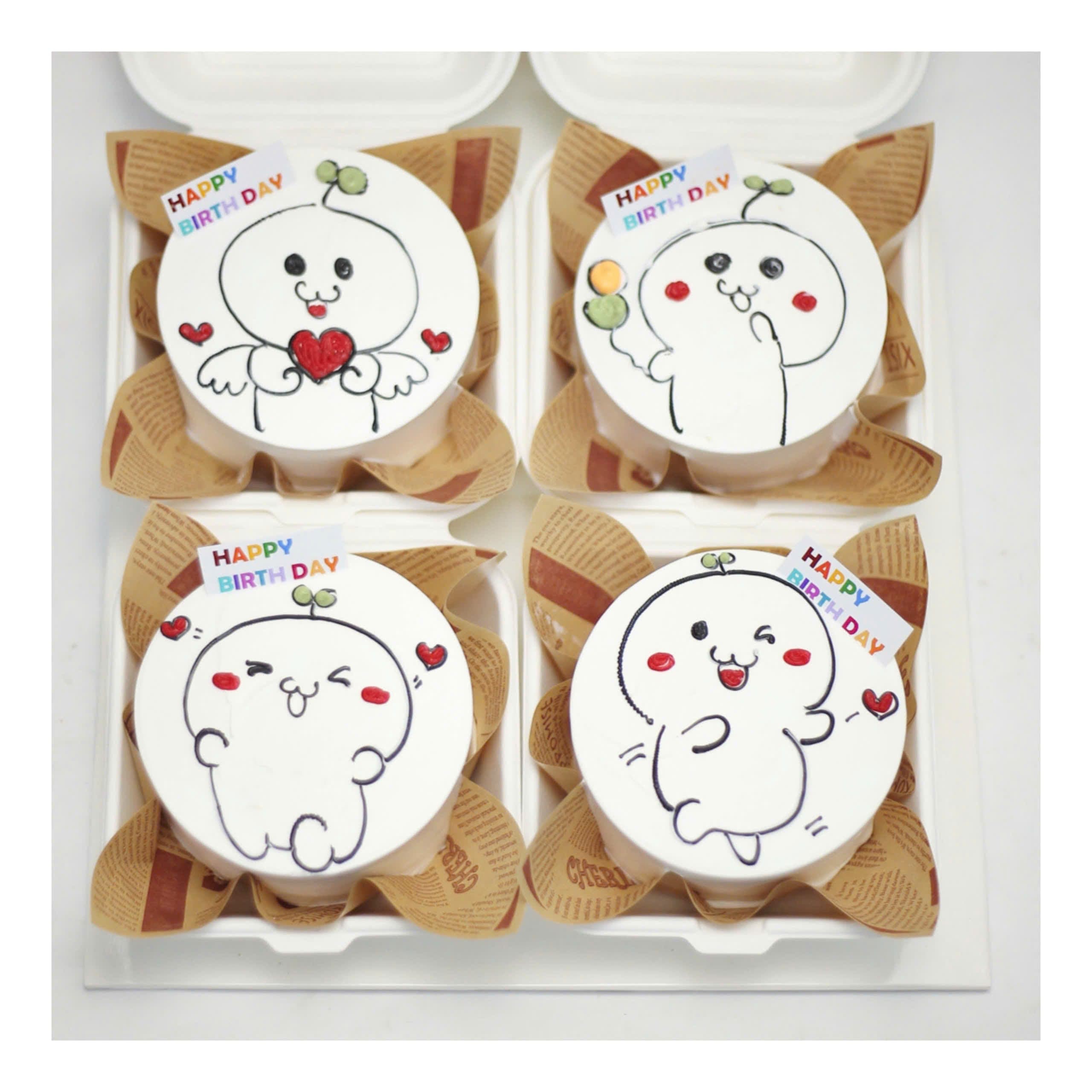 Set bánh mầm non dễ thương