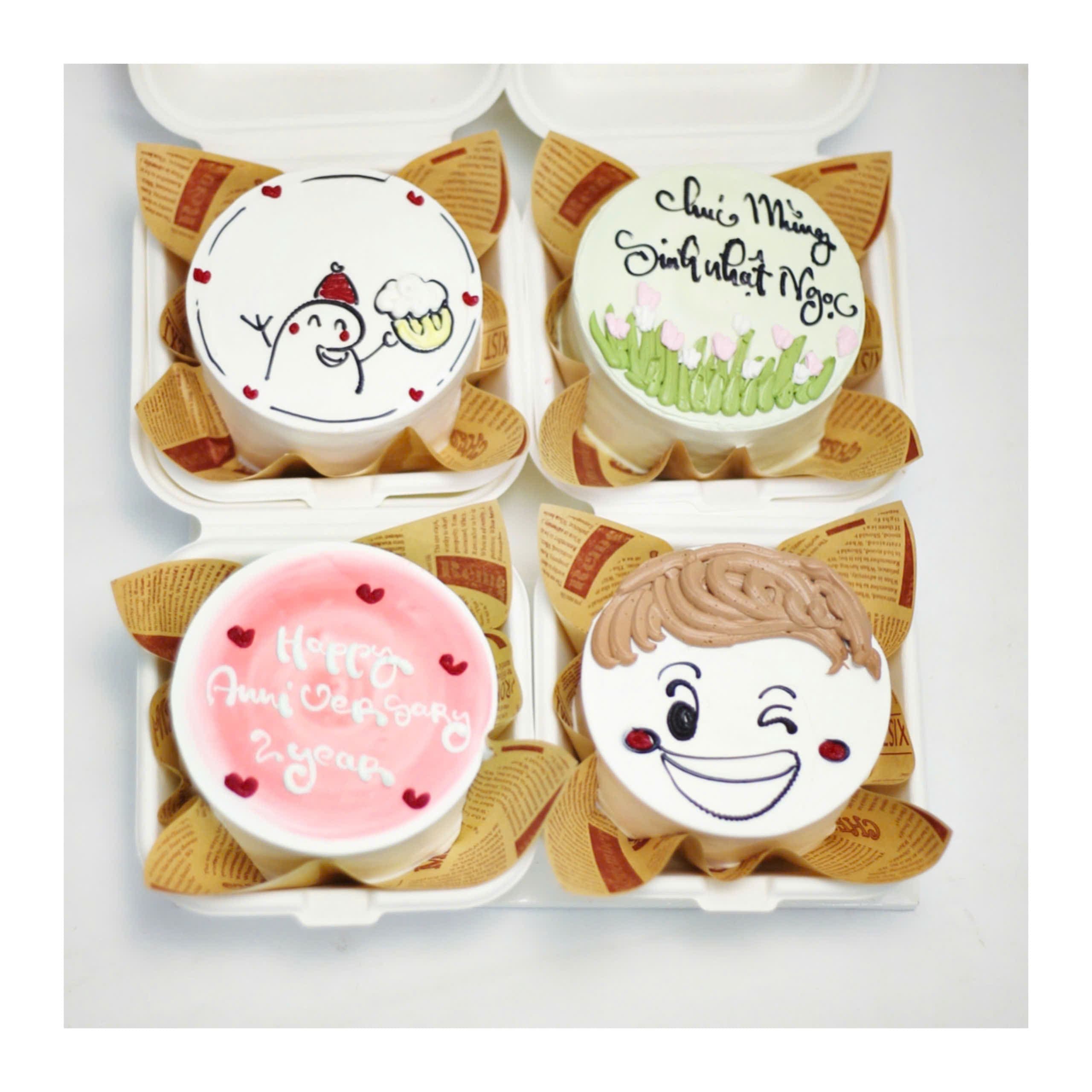 Set bánh mini hoa và kỷ niệm