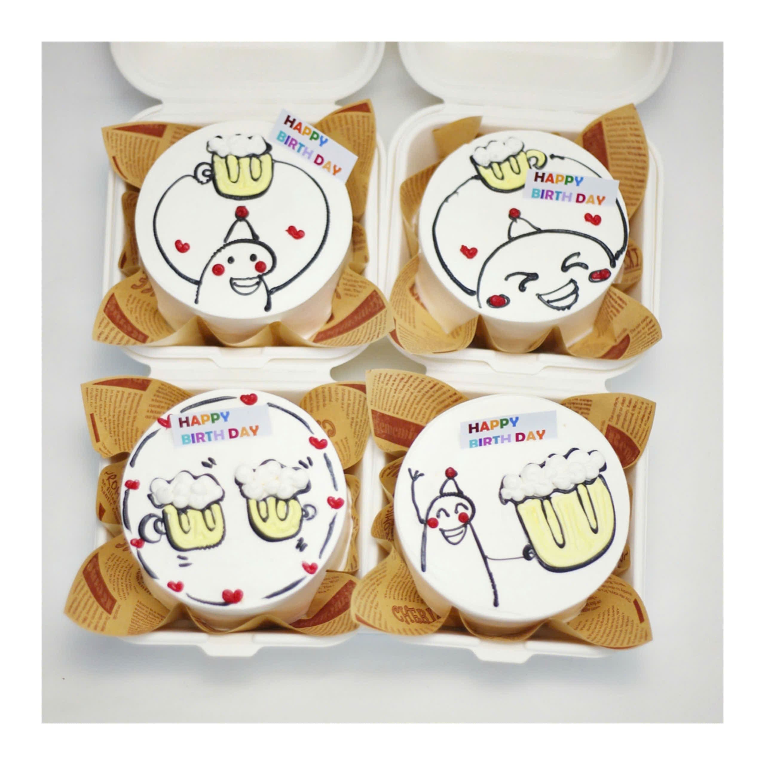 Set bánh mini tiệc bia chúc mừng