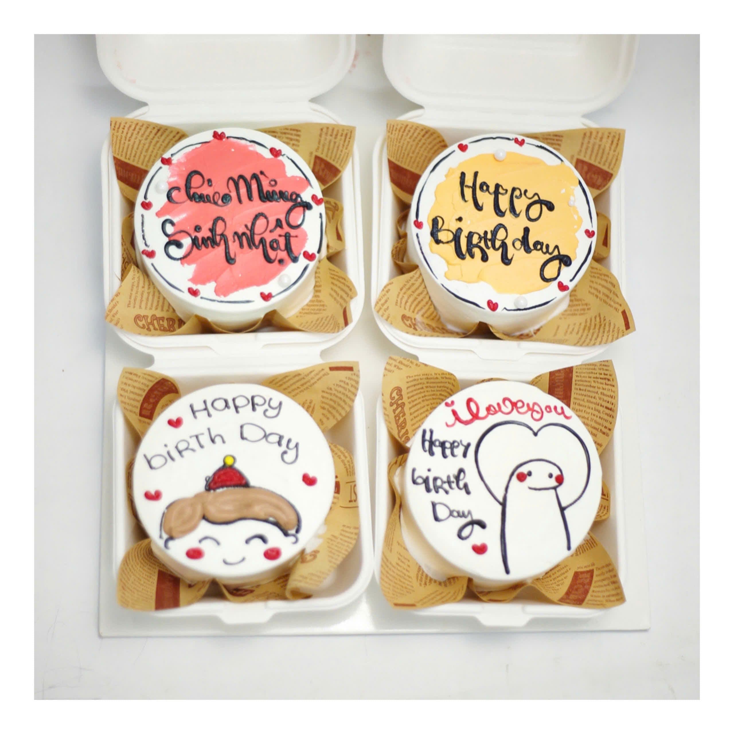 Set bánh mini chữ viết đáng yêu