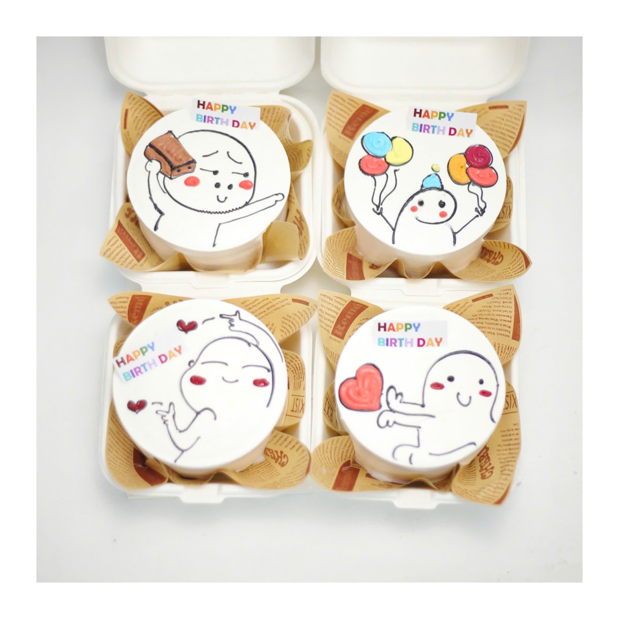 Set bánh mini trái tim đáng yêu