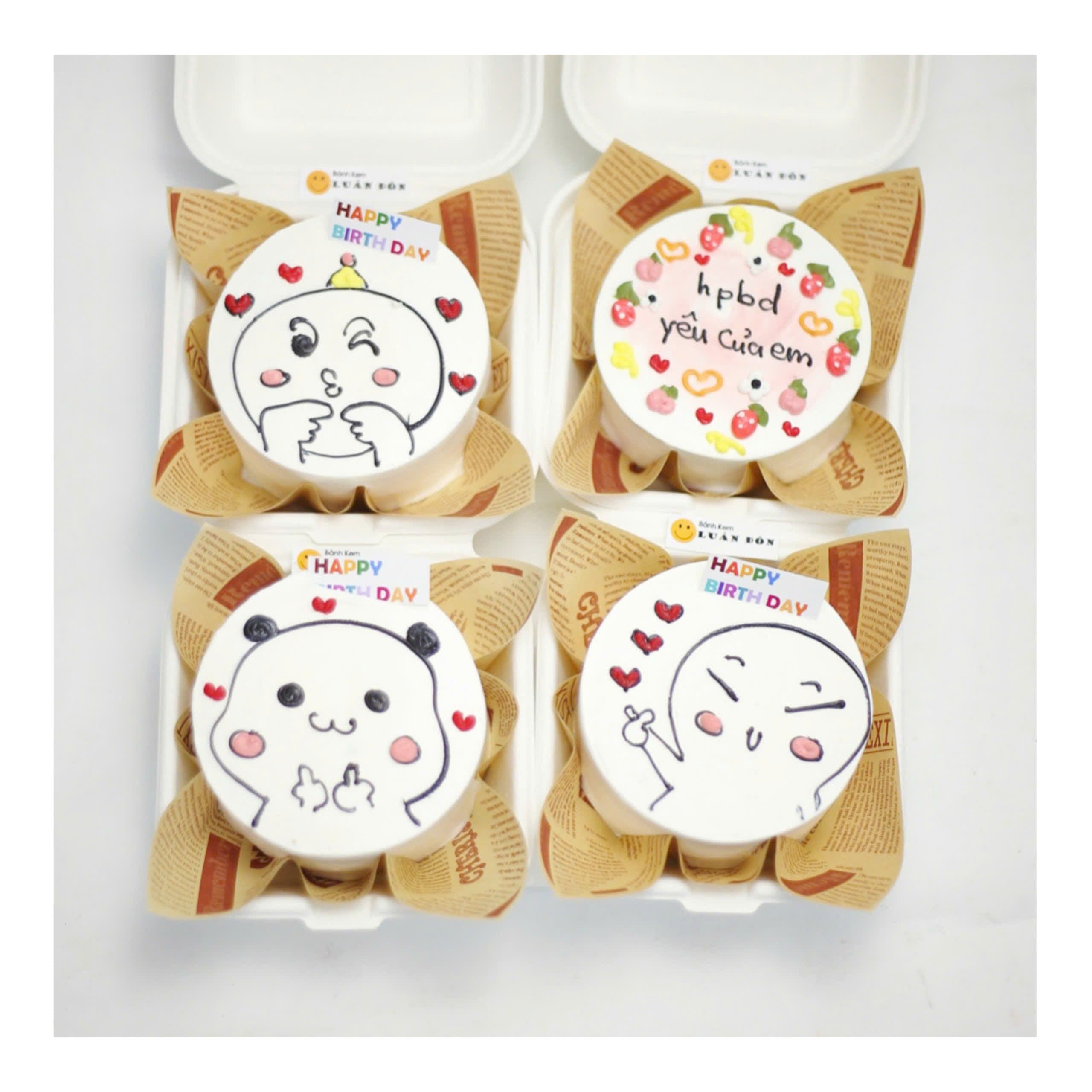 Set bánh mini panda cute