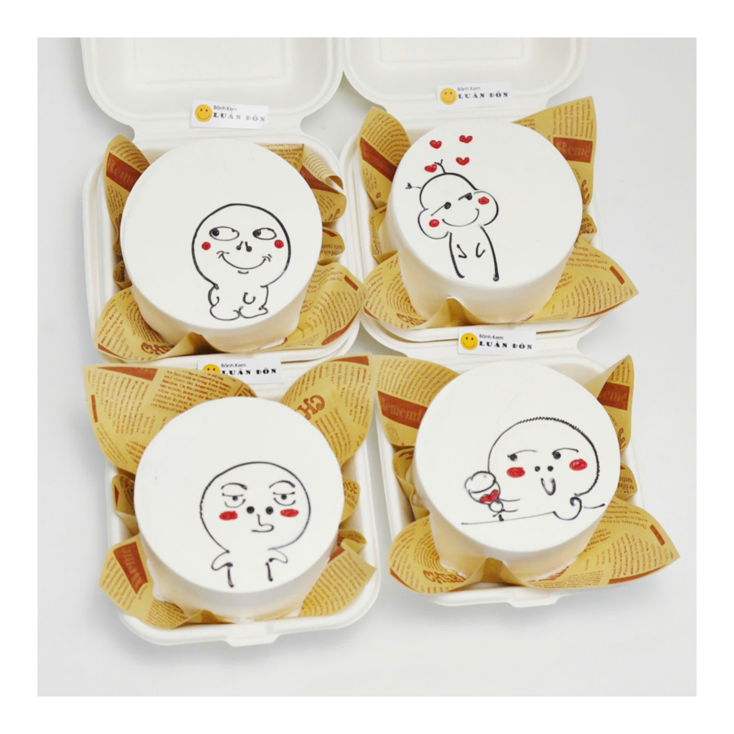 Bánh meme mặt cười ngộ nghĩnh