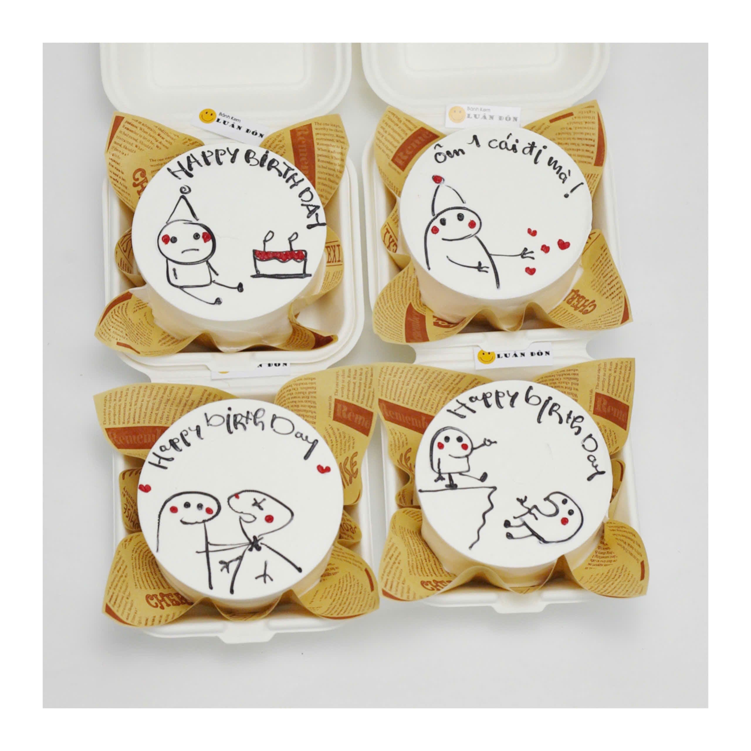 Bánh sinh nhật tranh vui troll