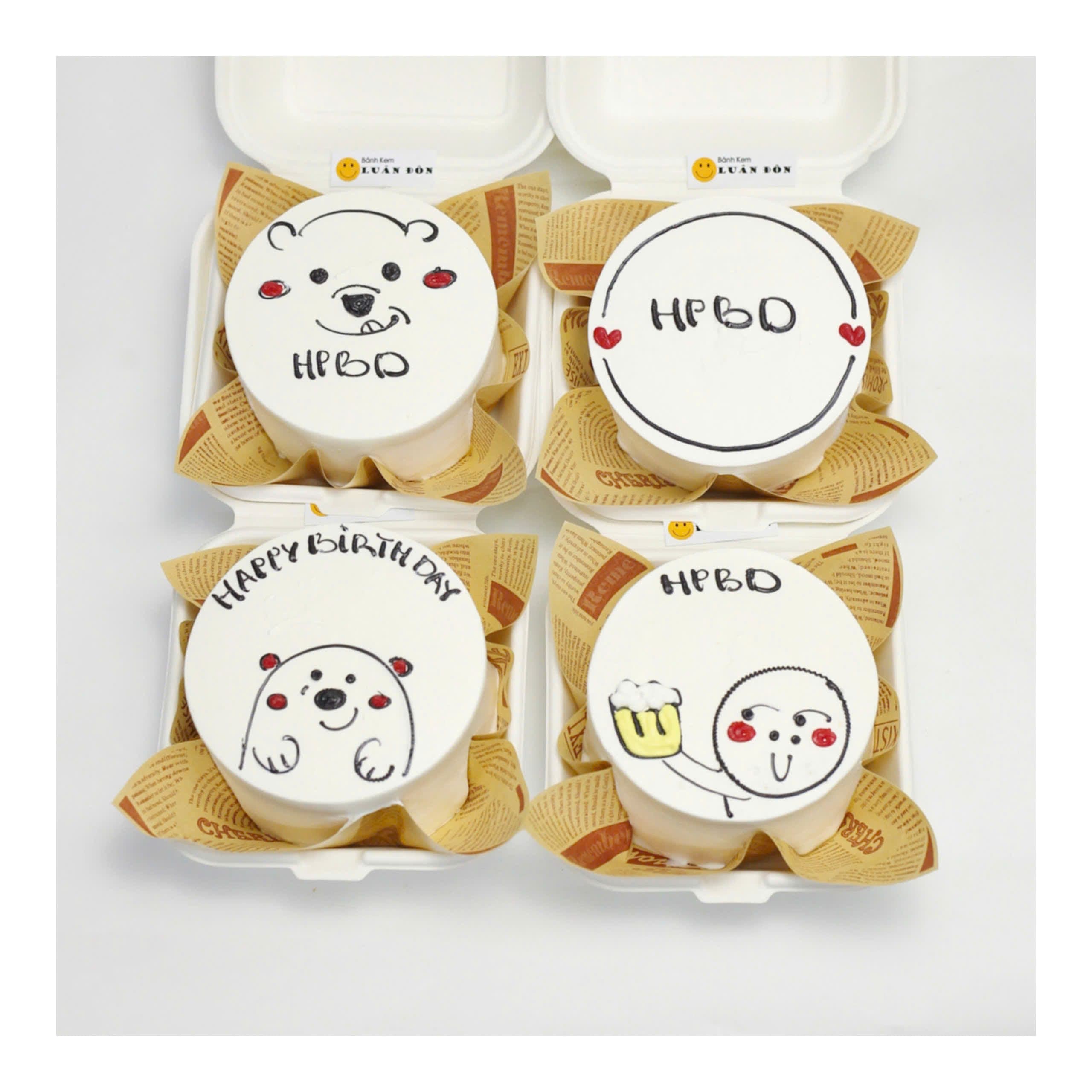 Bánh gấu và bia dễ thương