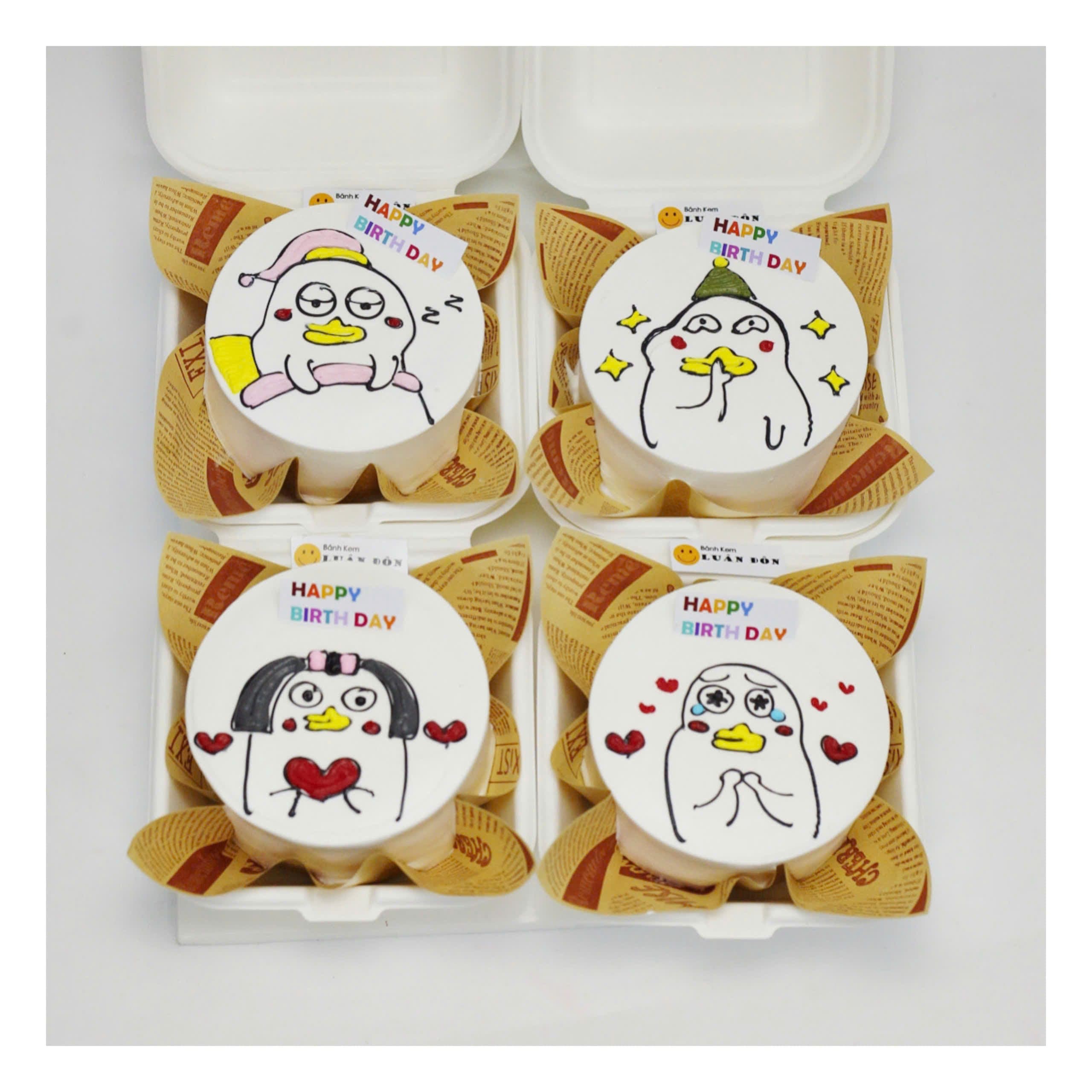 Bánh vịt chibi siêu đáng yêu