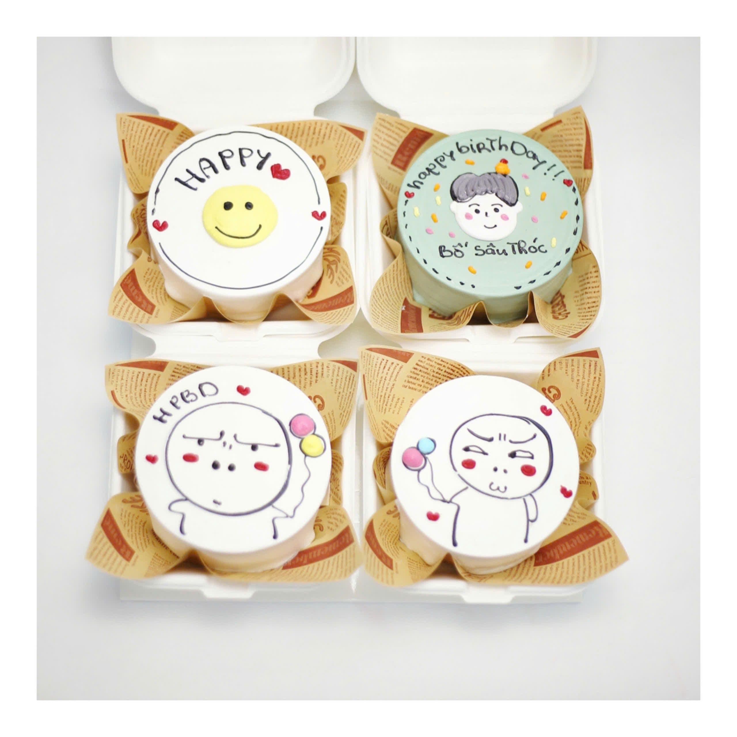 Bánh smiley và chân dung chibi