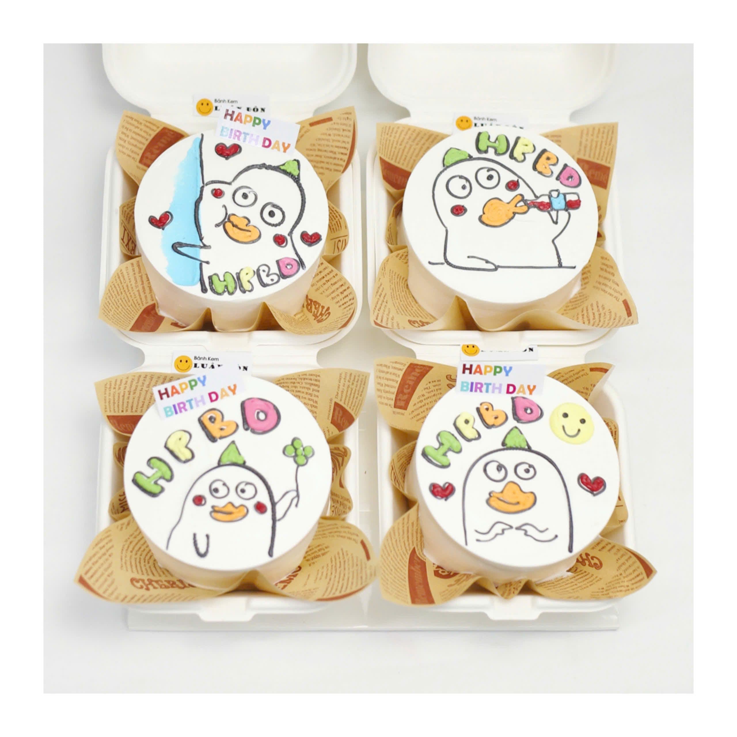 Bánh vịt party sắc màu