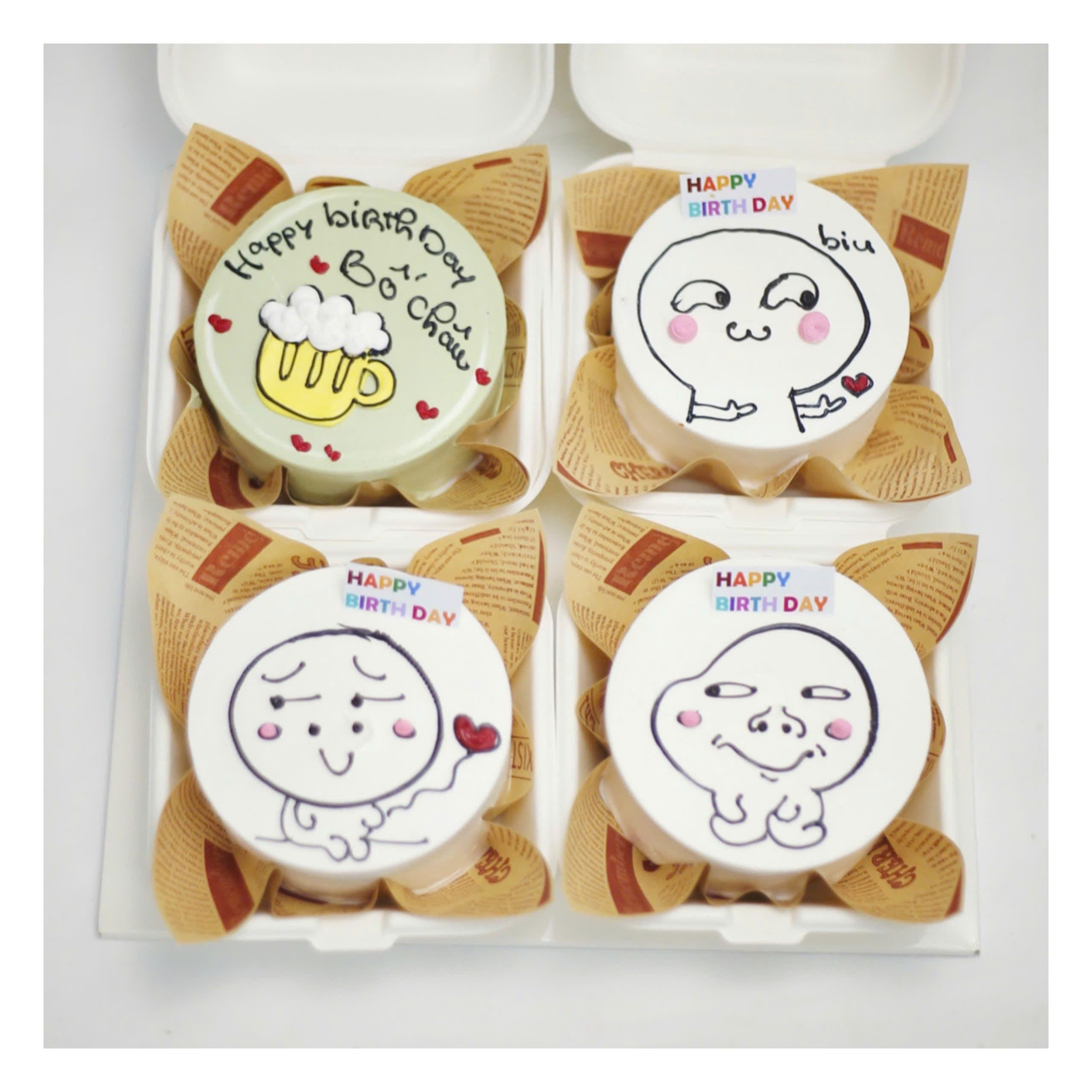 Bánh bia và meme đáng yêu