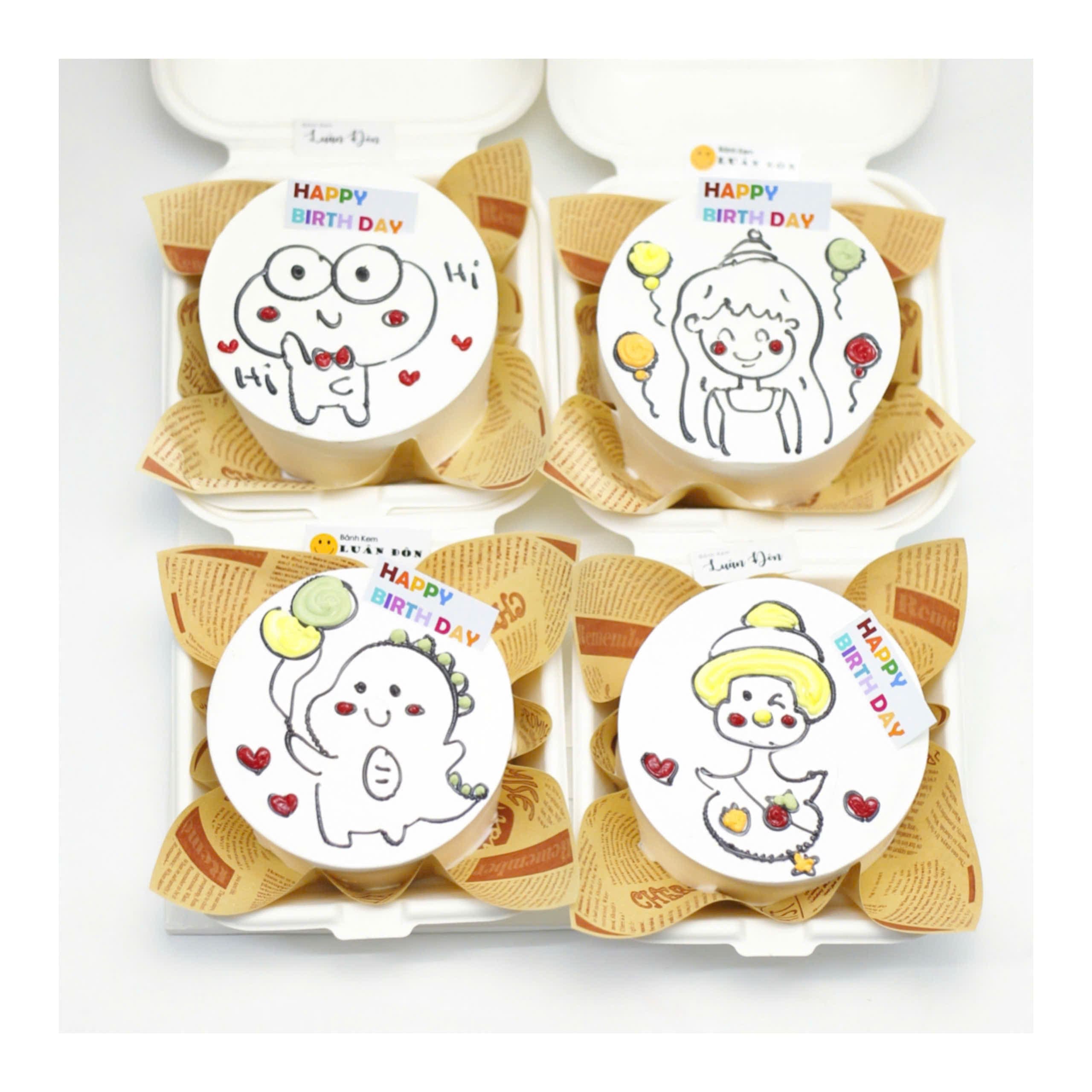 Bánh chibi sinh nhật ngọt ngào