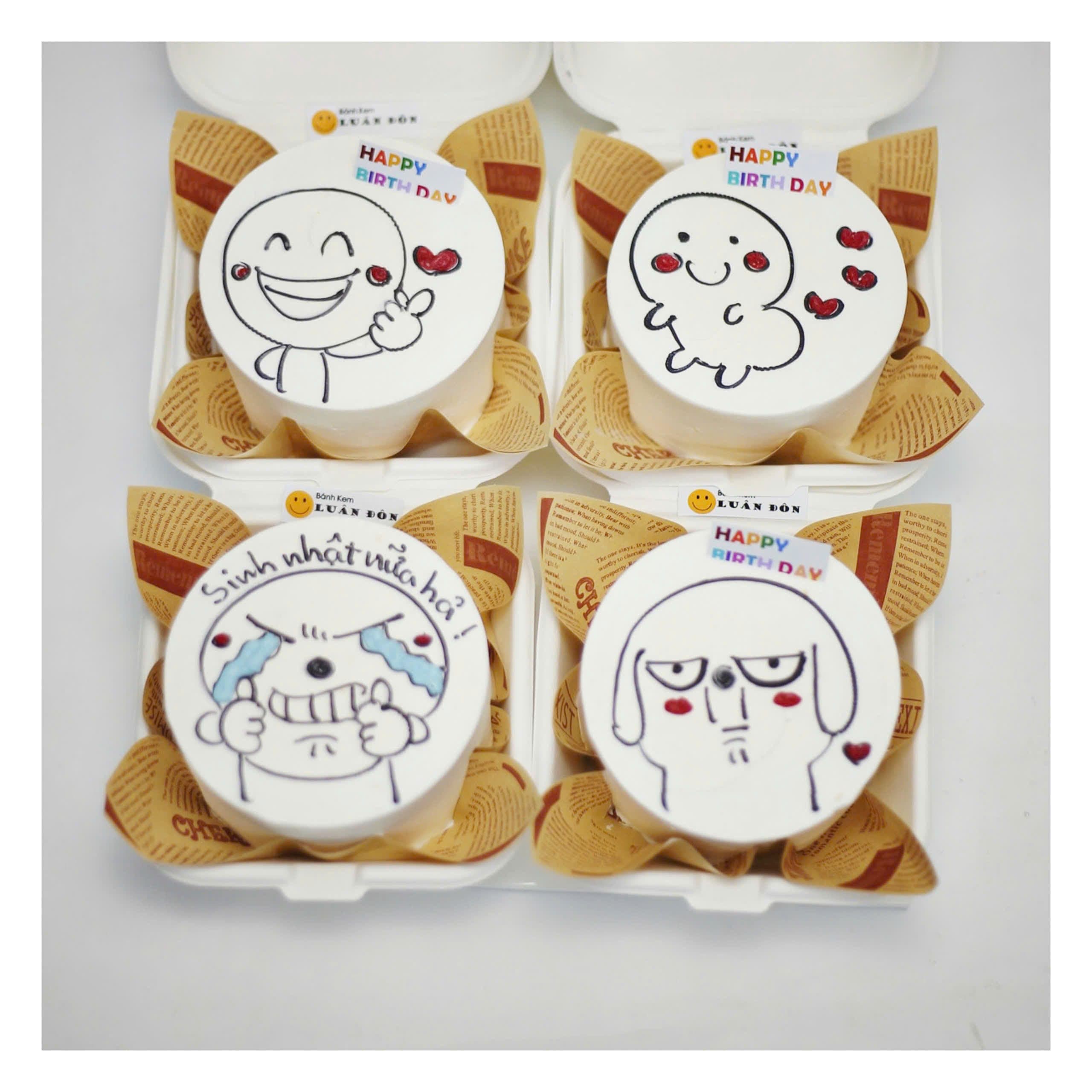 Set bánh cảm xúc sinh nhật