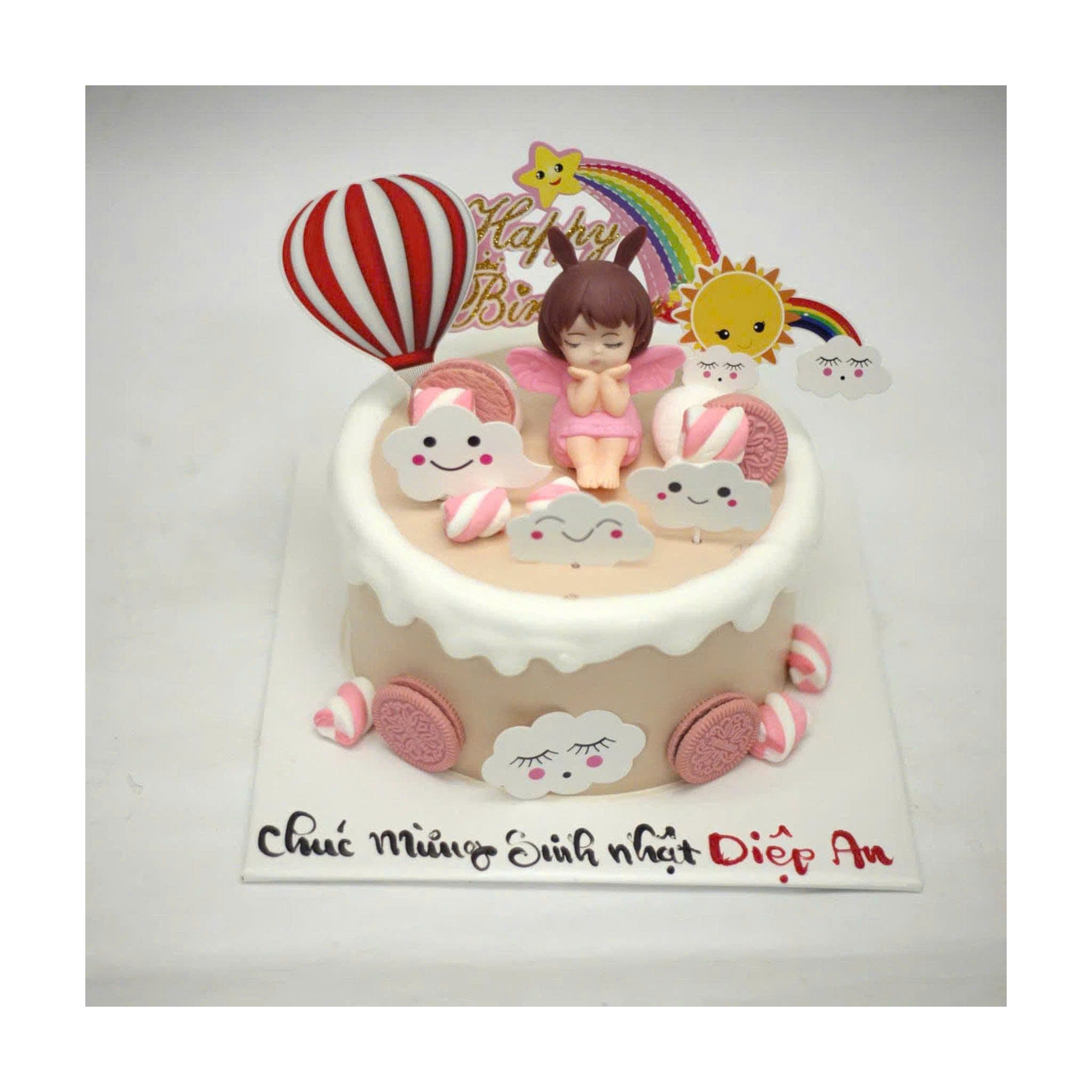 Bánh thiên thần cầu vồng ngọt ngào