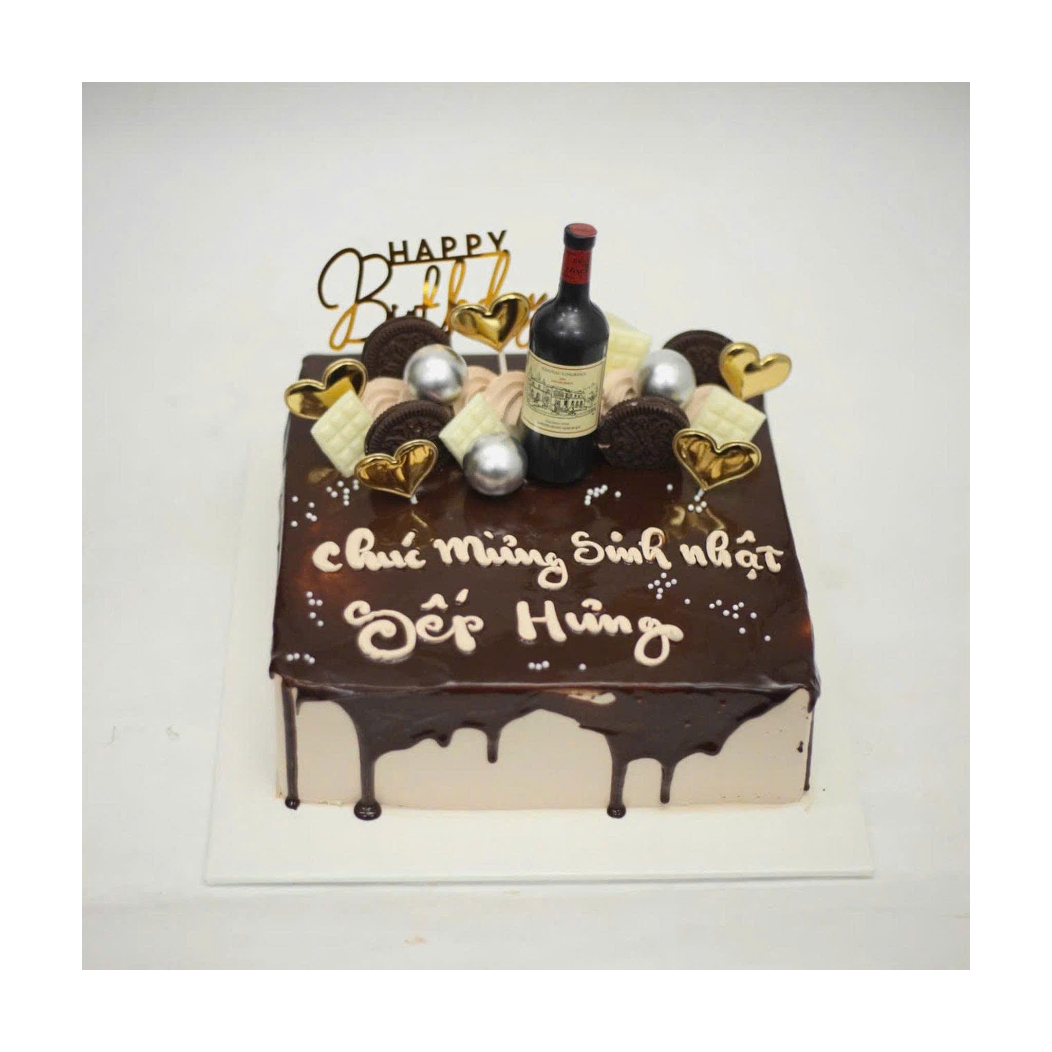 Bánh chocolate rượu vang sang trọng