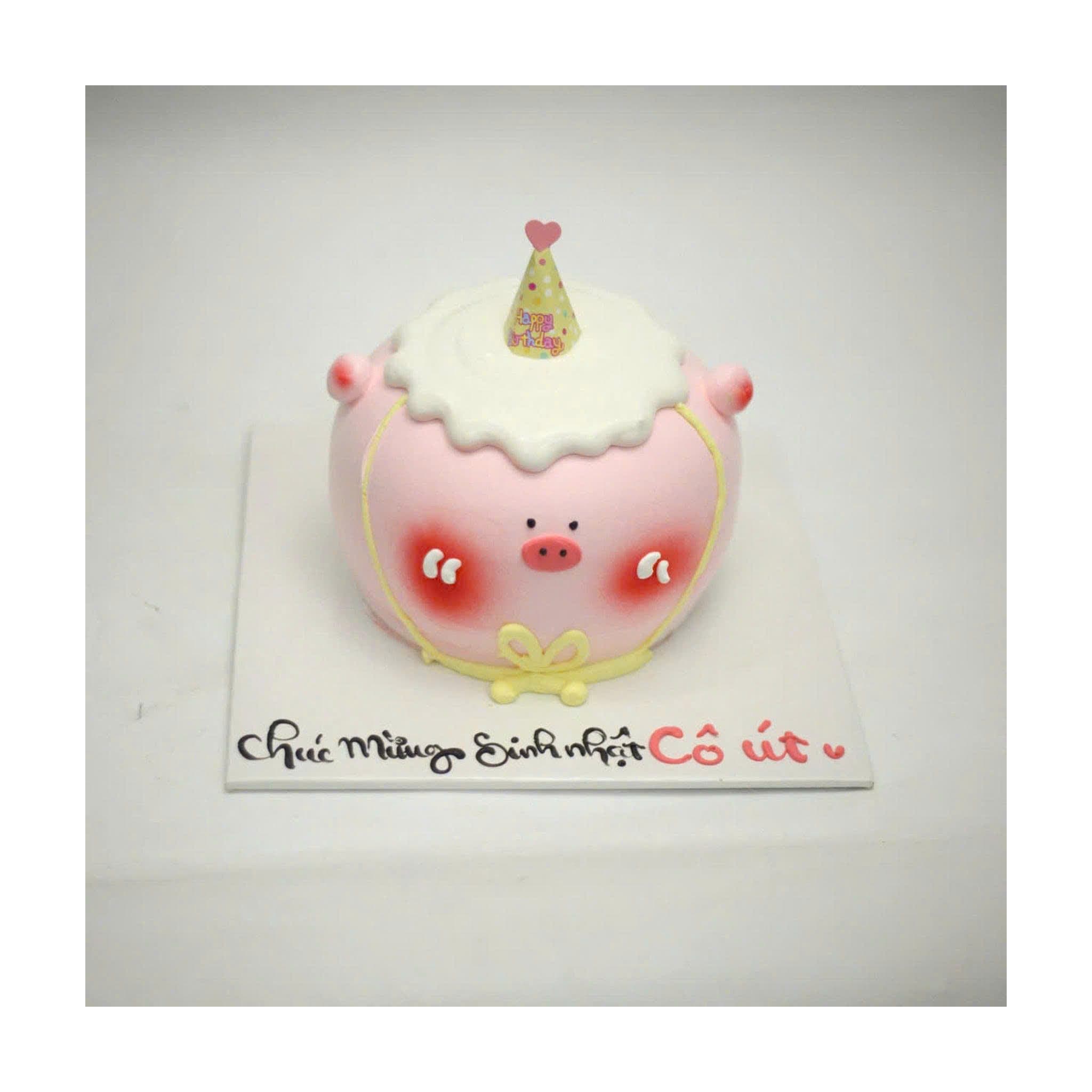 Bánh heo hồng 3D dễ thương