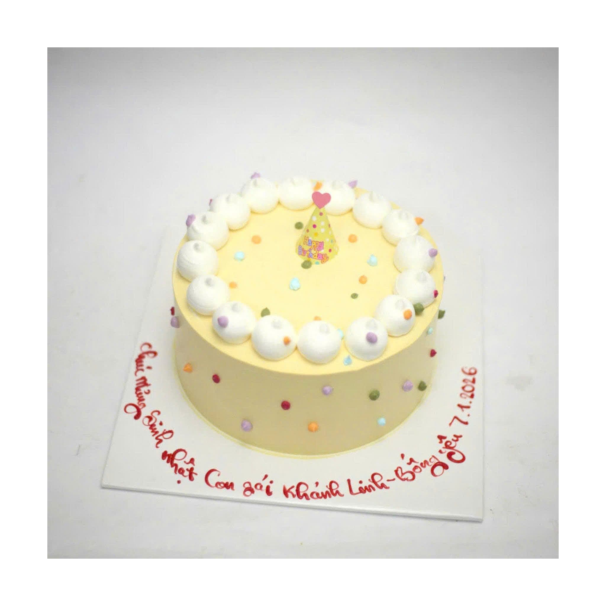 Bánh vàng chấm bi nhẹ nhàng