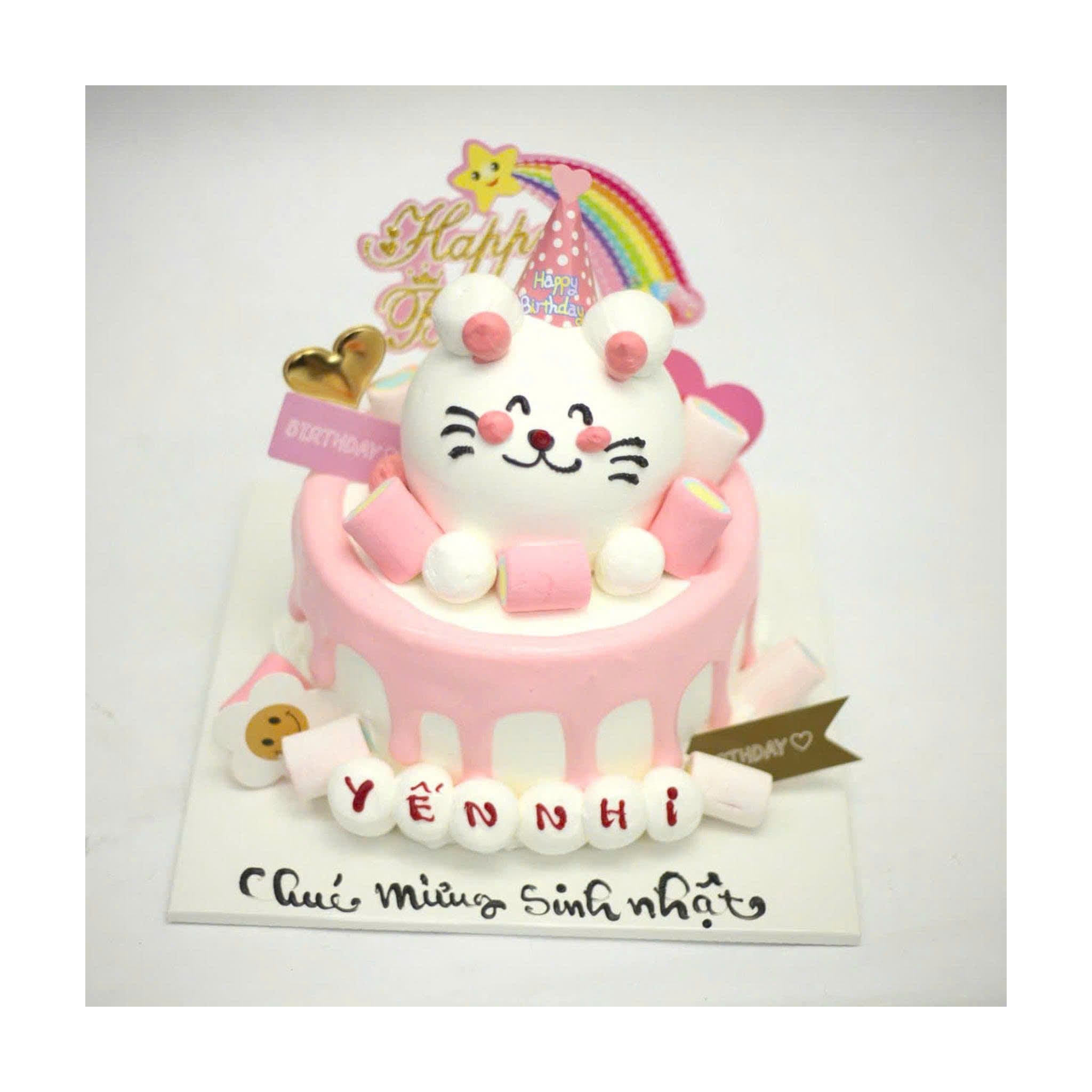 Bánh chuột hồng dễ thương