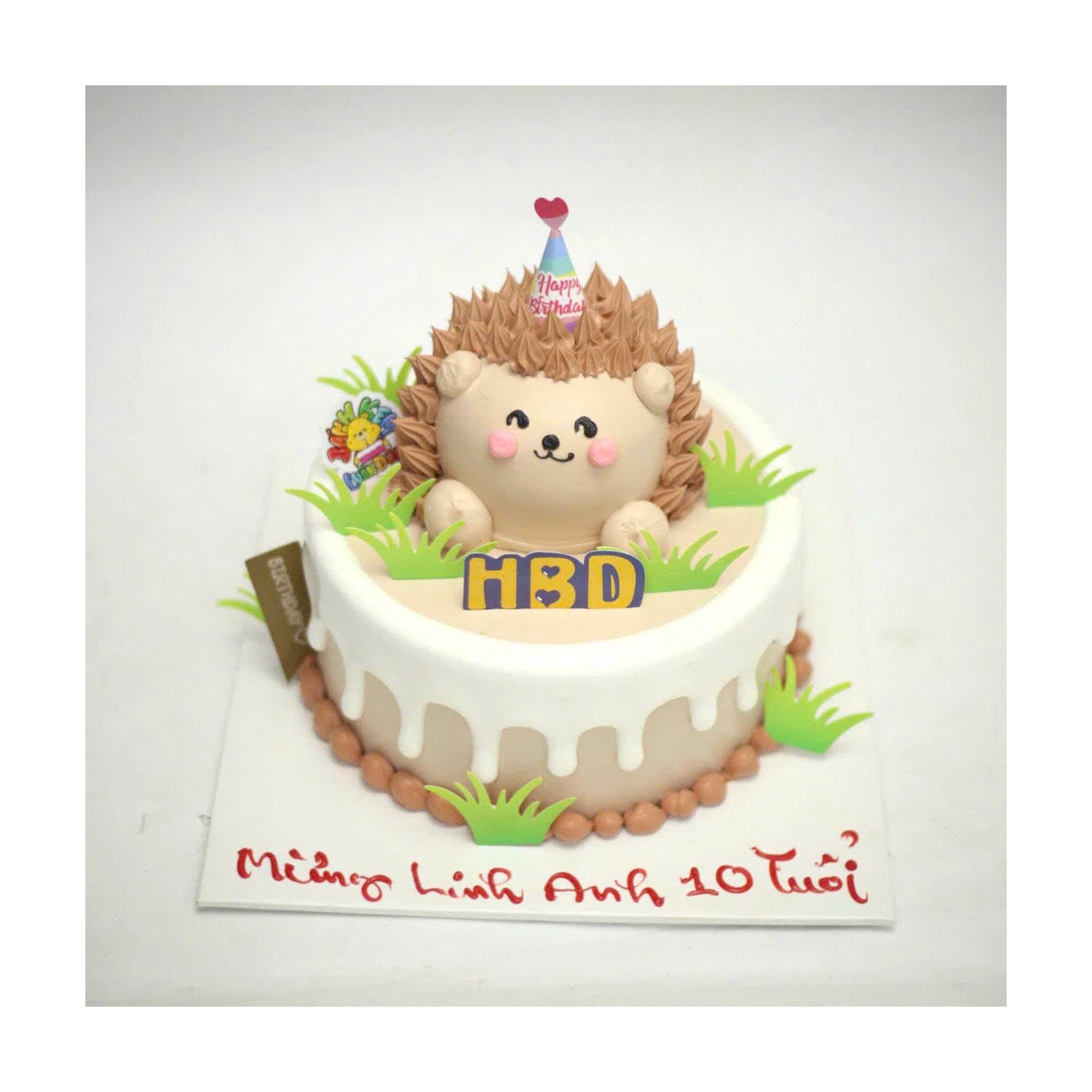 Bánh nhím nâu vui nhộn