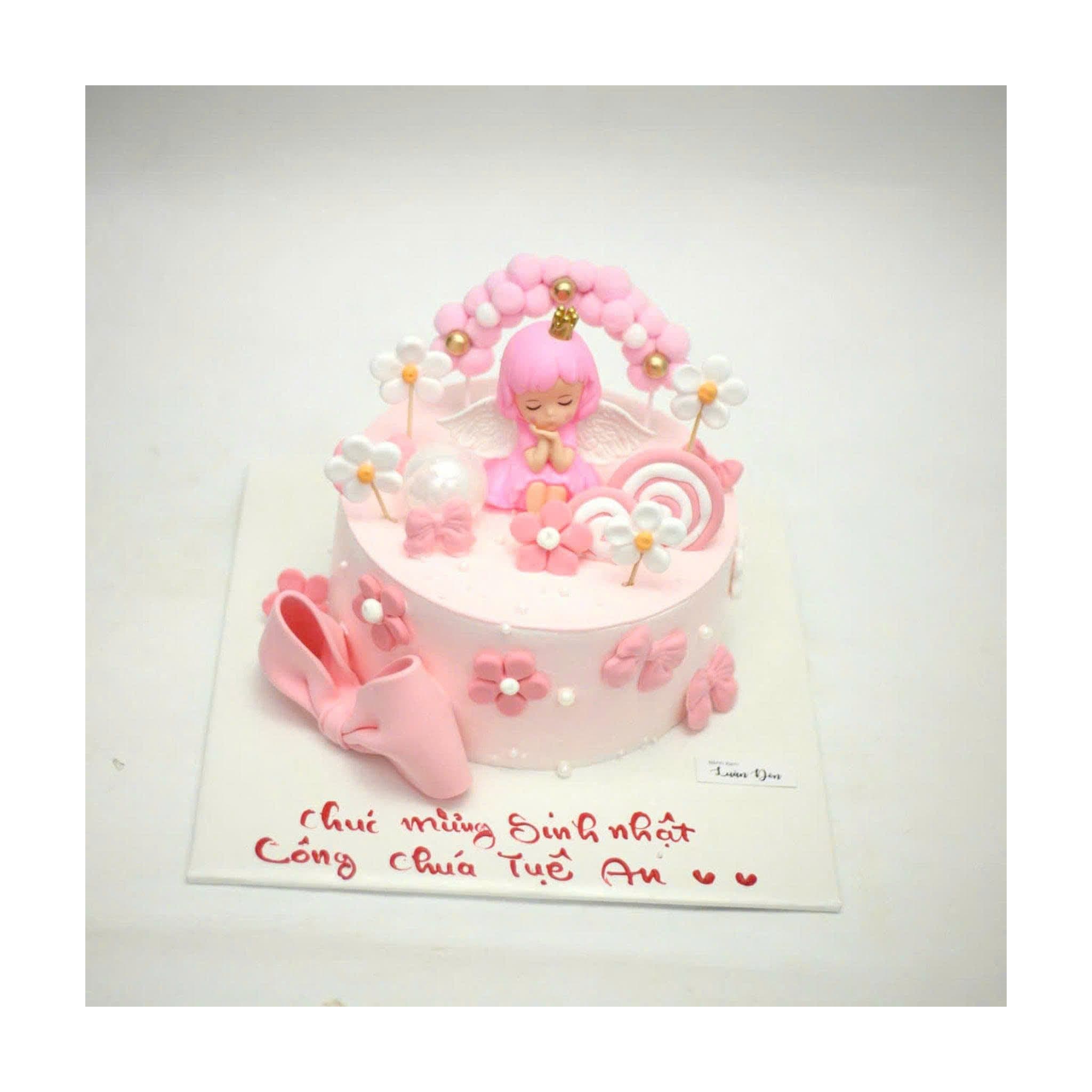 Bánh công chúa thiên thần hồng