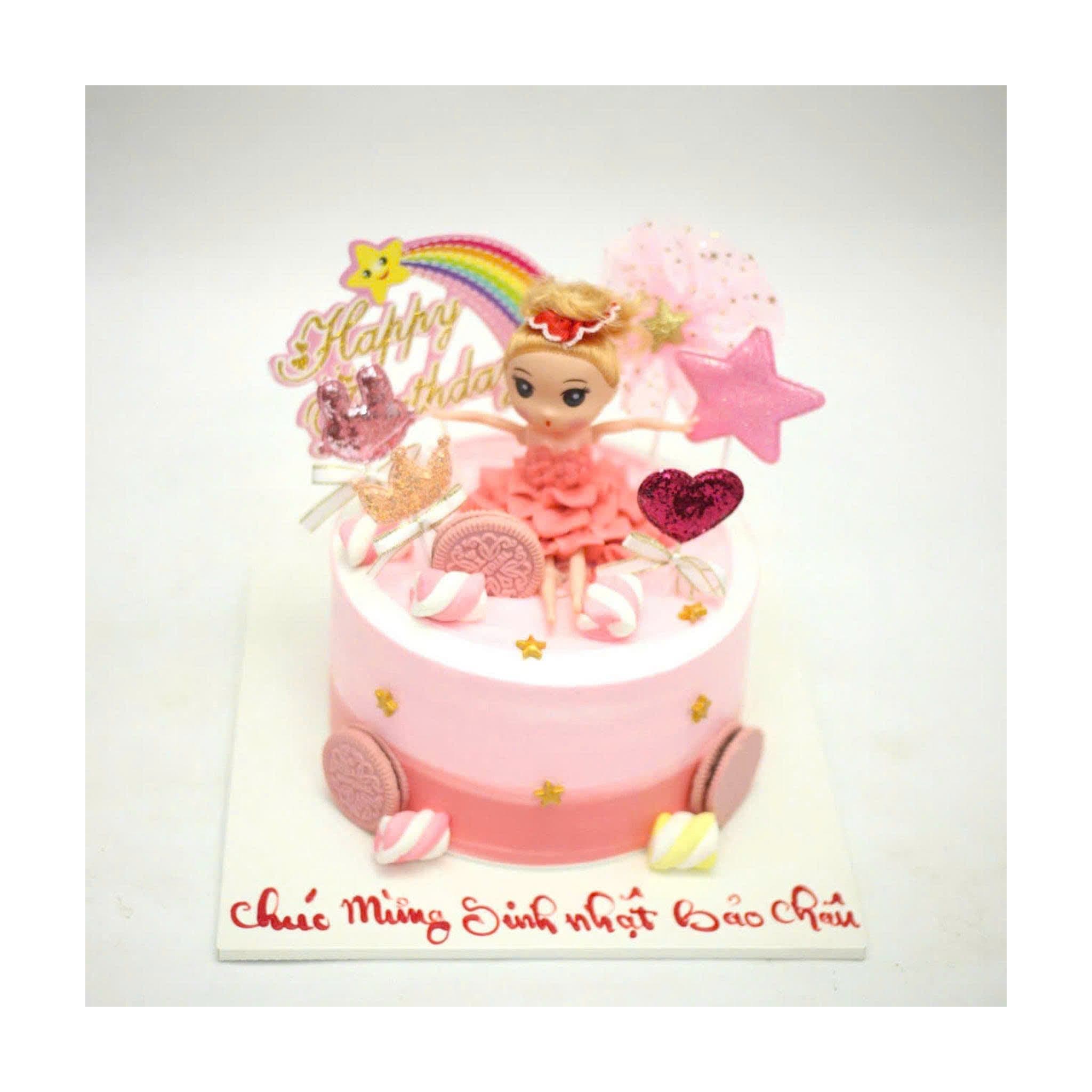 Bánh thôi nôi công chúa hồng