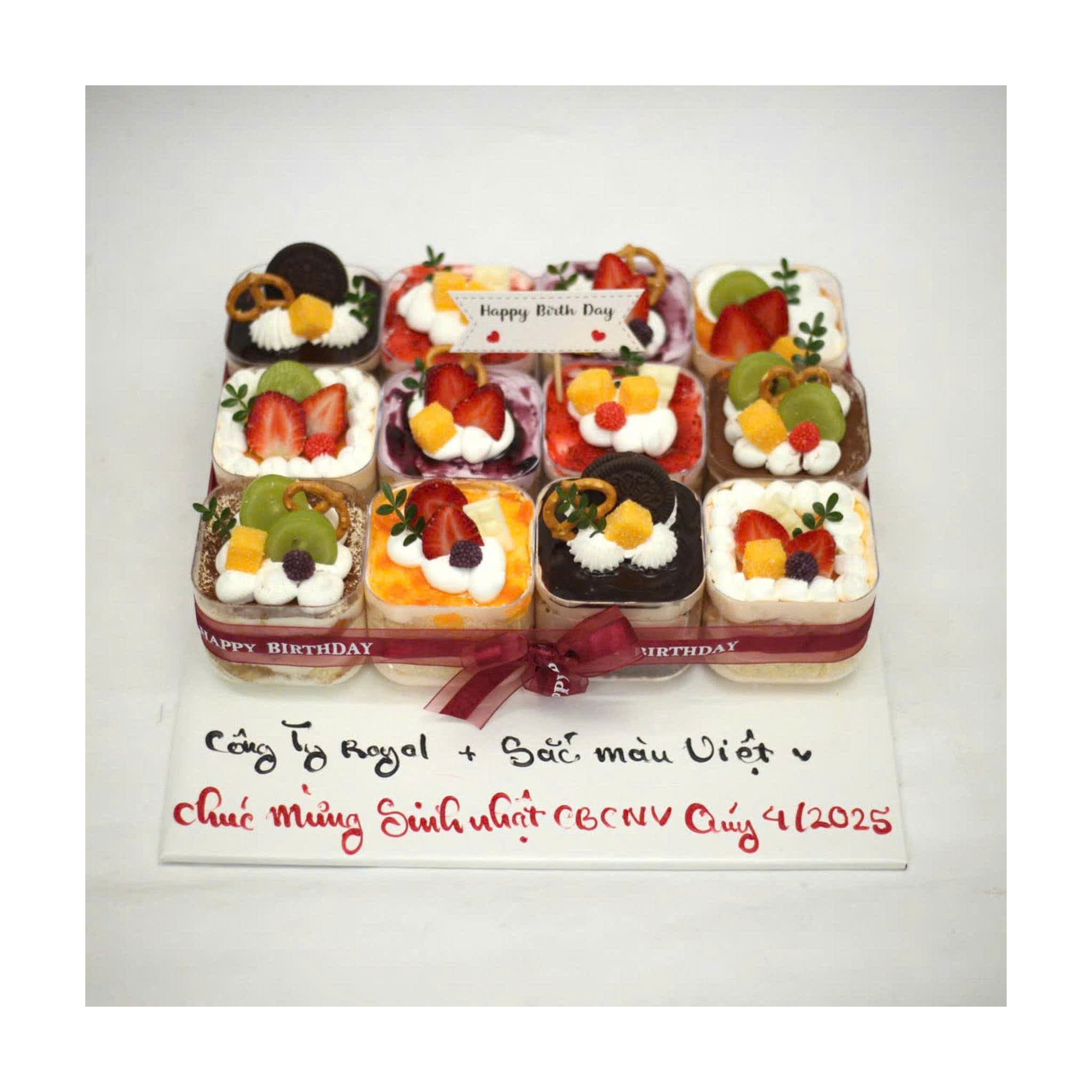 Set bánh ly trái cây