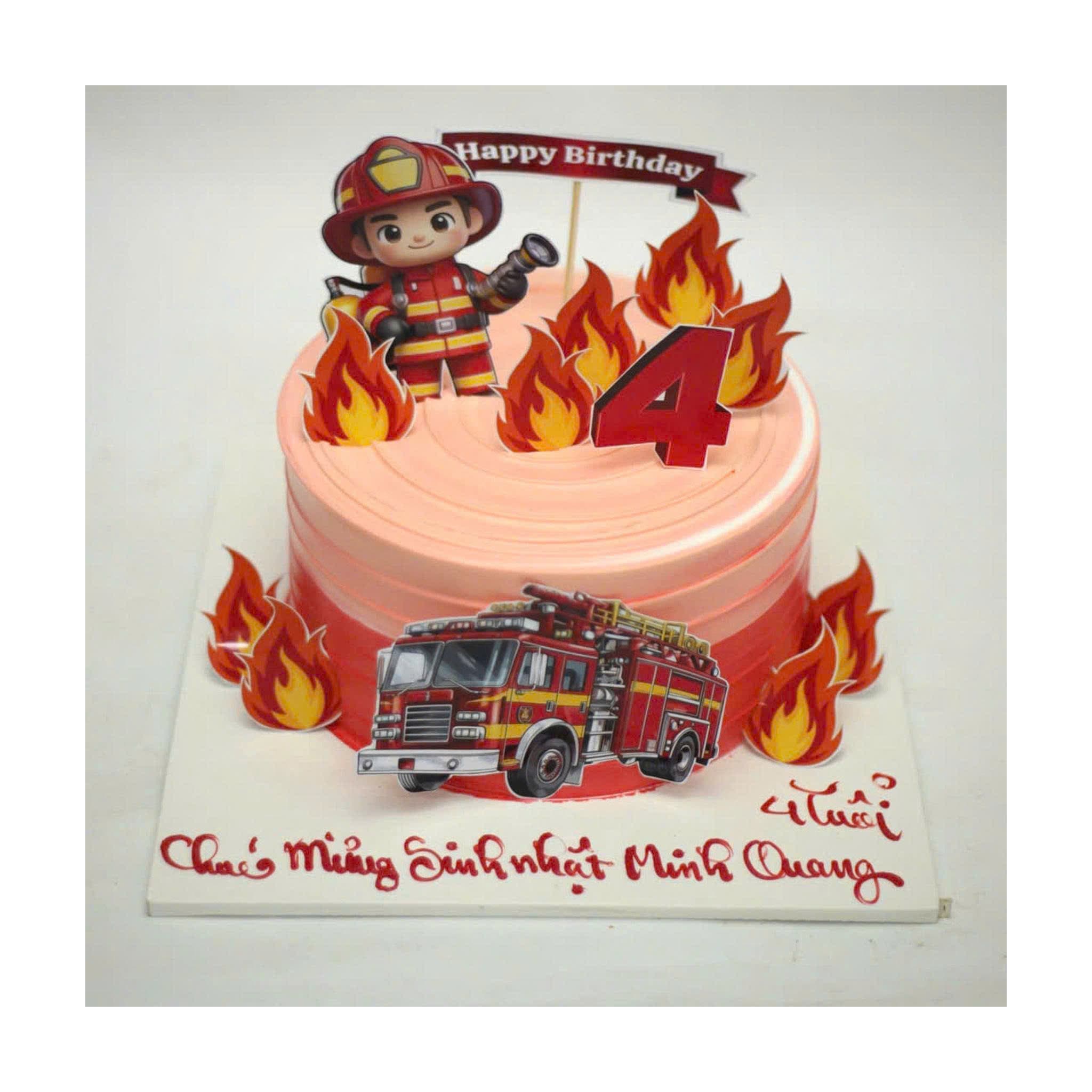 Bánh lính cứu hỏa bé trai