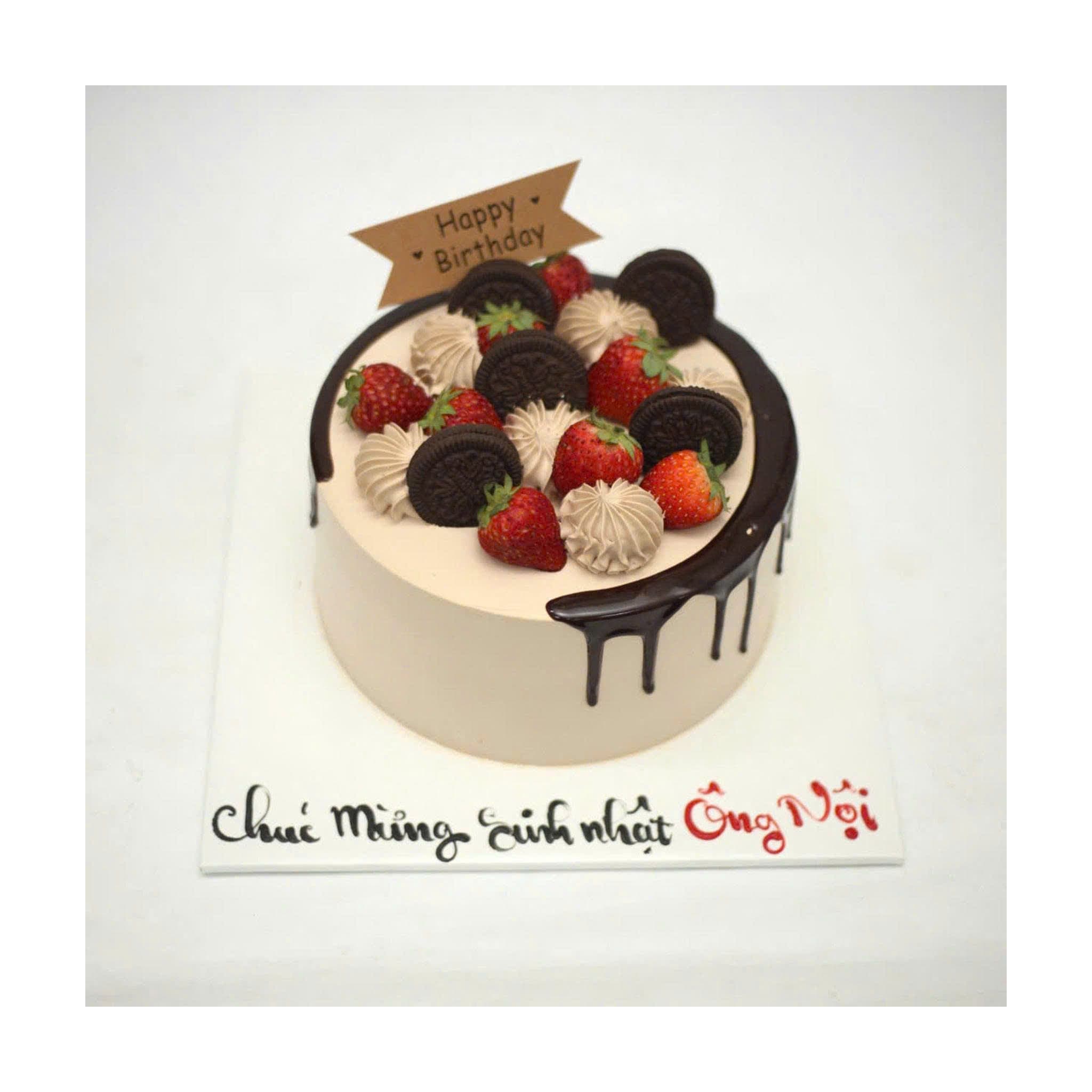 Bánh Oreo dâu tặng ông