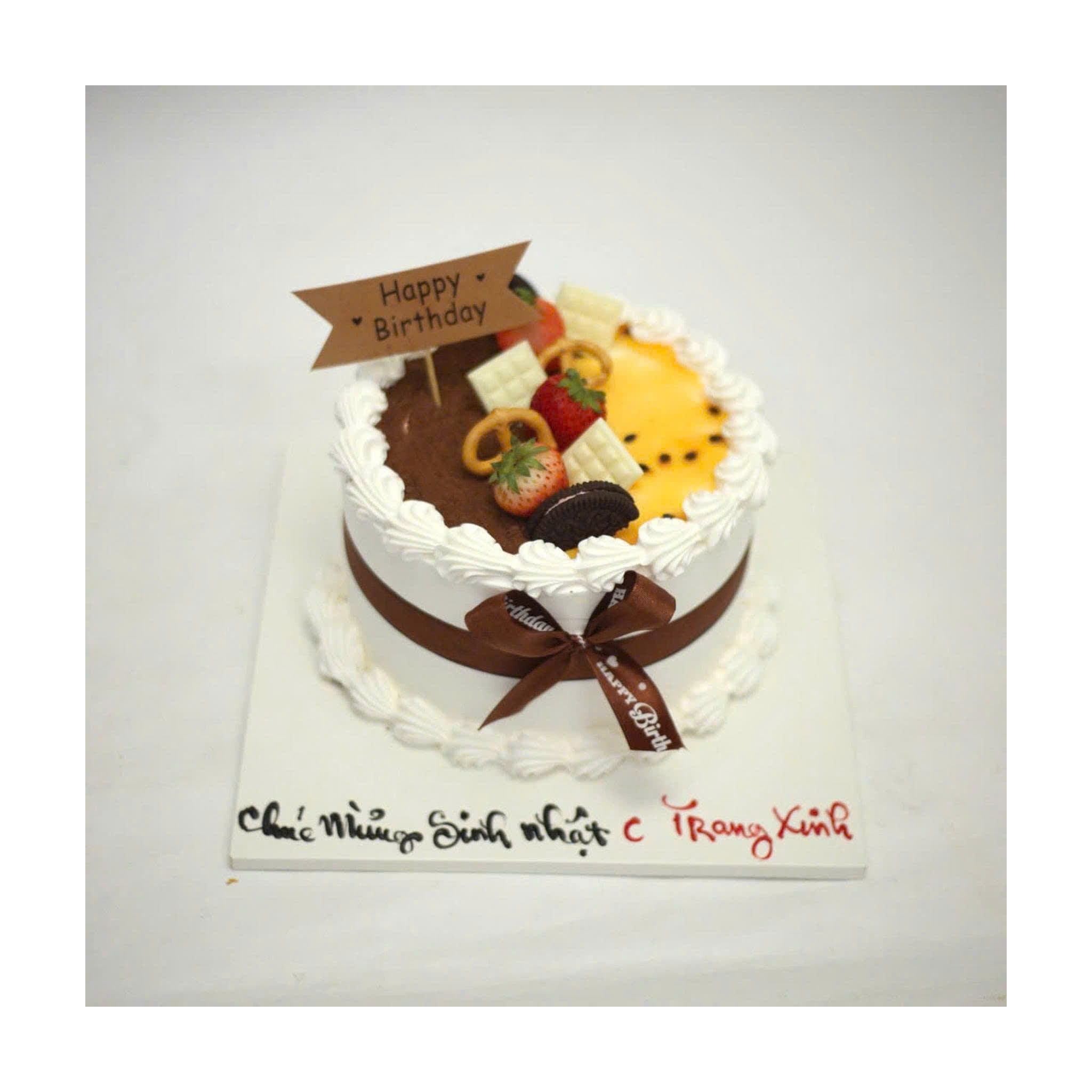 Bánh sinh nhật nửa chocolate