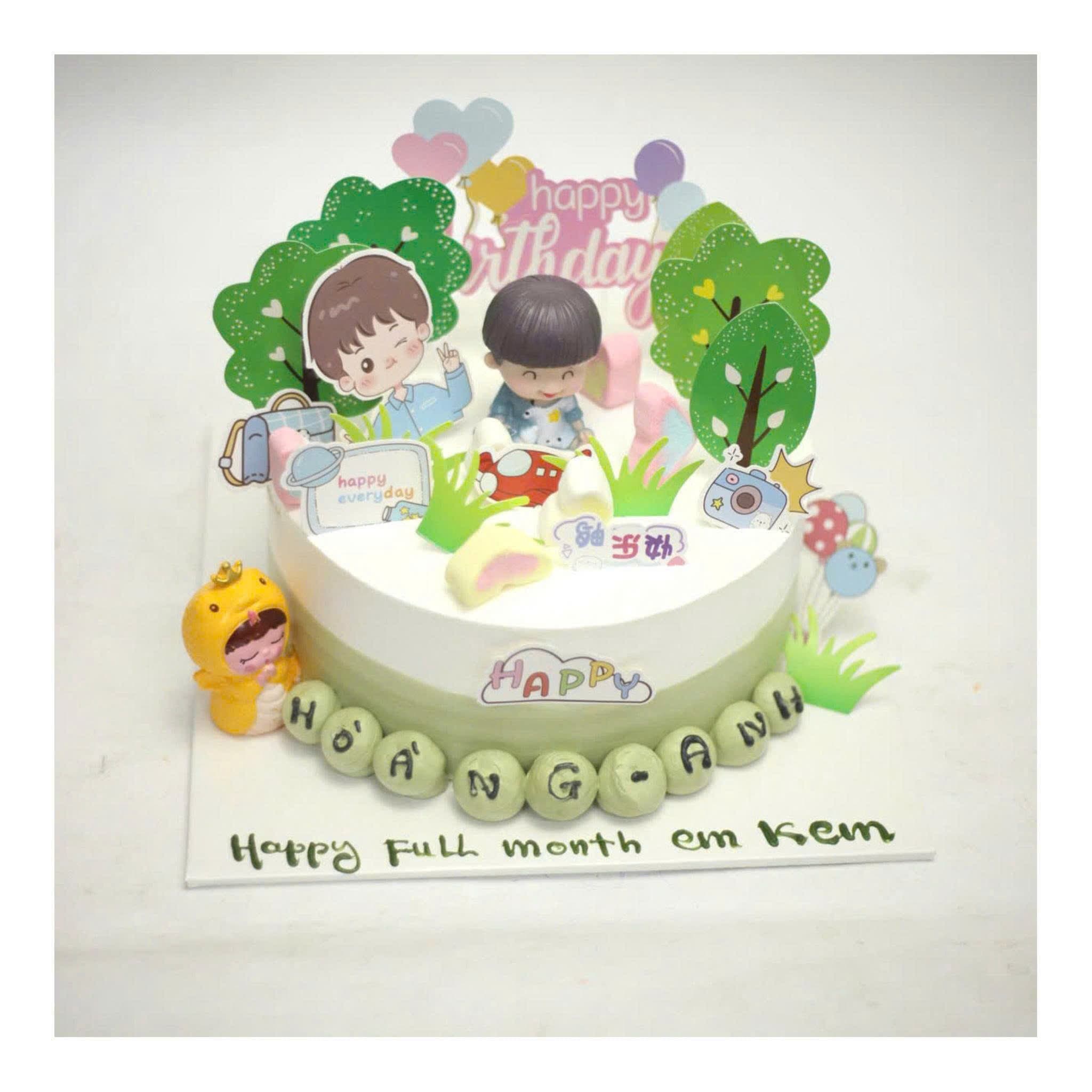 Bánh sinh nhật chủ đề em bé dễ thương