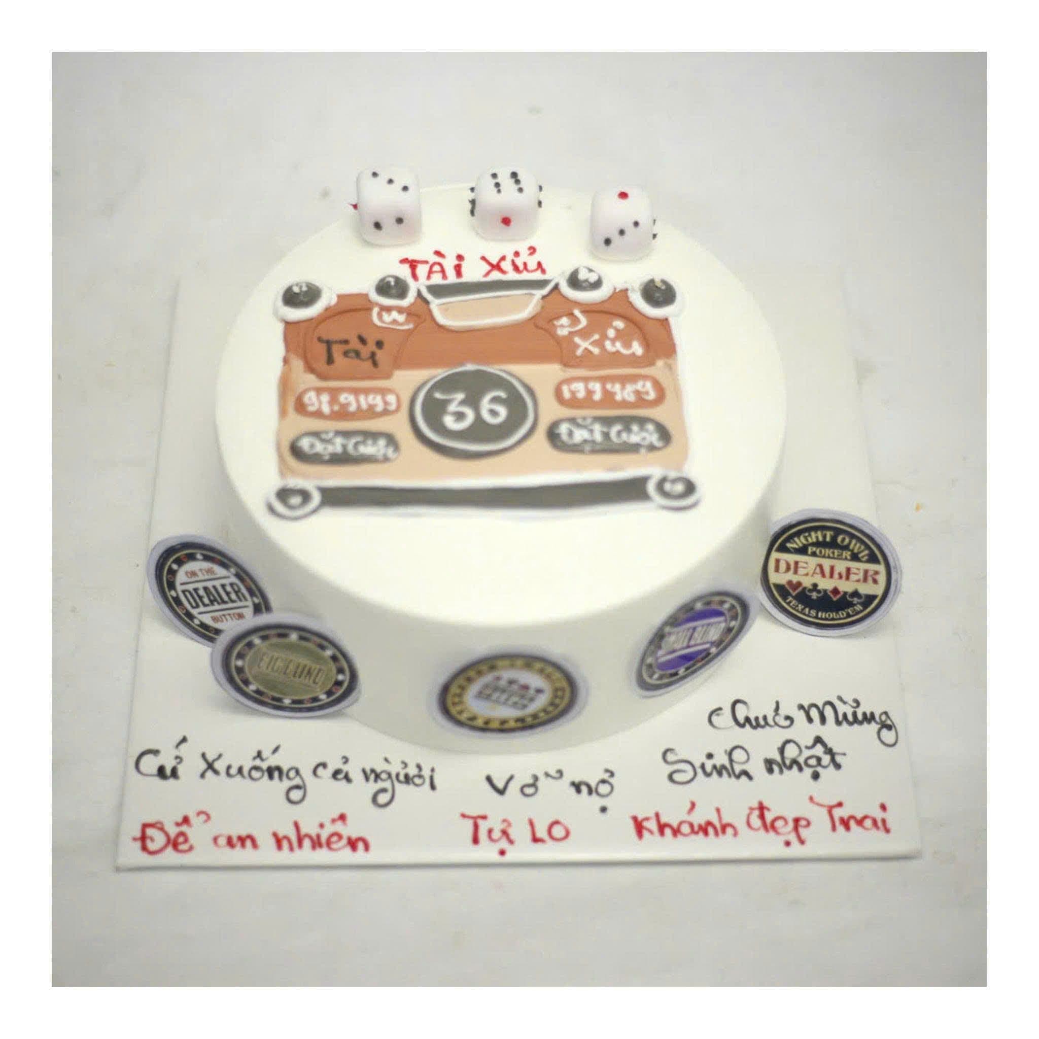 Bánh sinh nhật chủ đề tài xỉu độc đáo