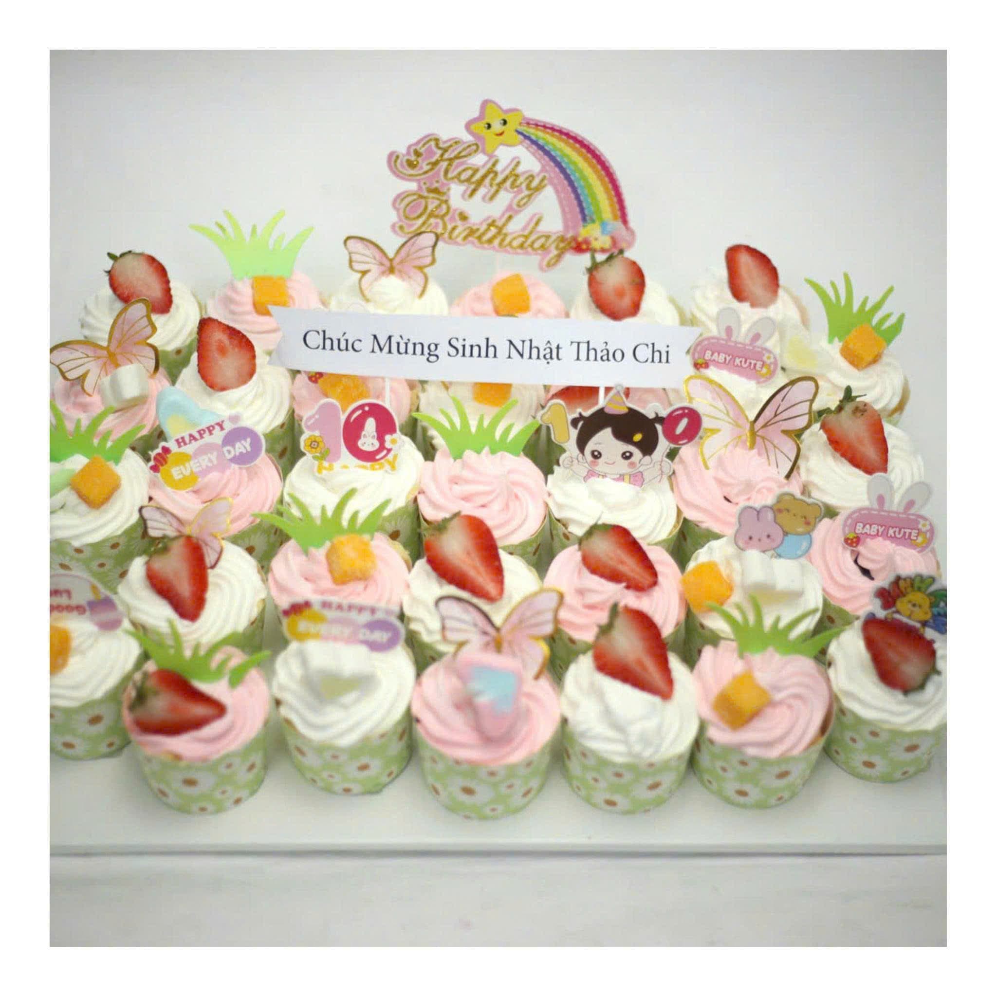 Set bánh cupcake chủ đề công chúa