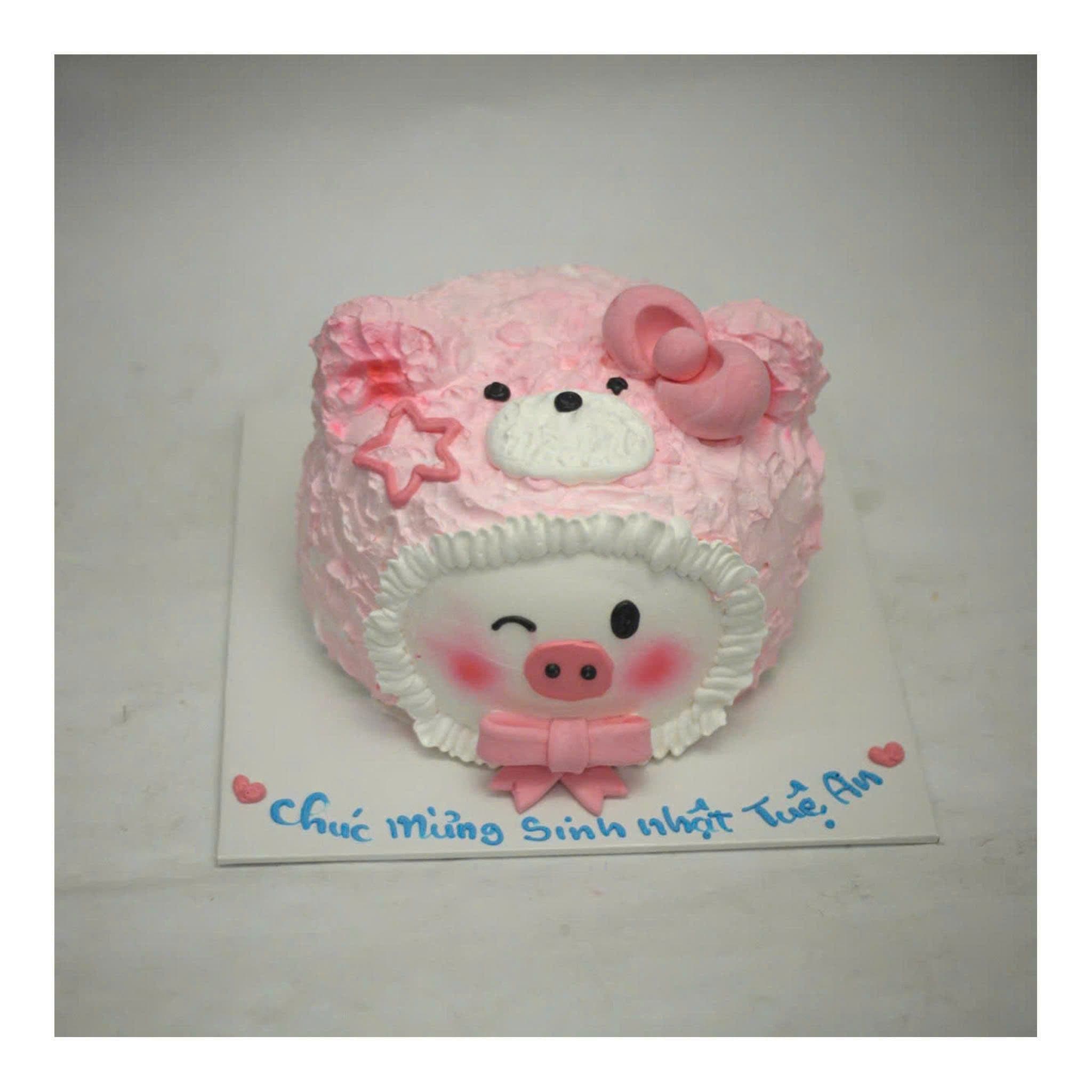 Bánh sinh nhật trang trí gấu bông ngọt ngào