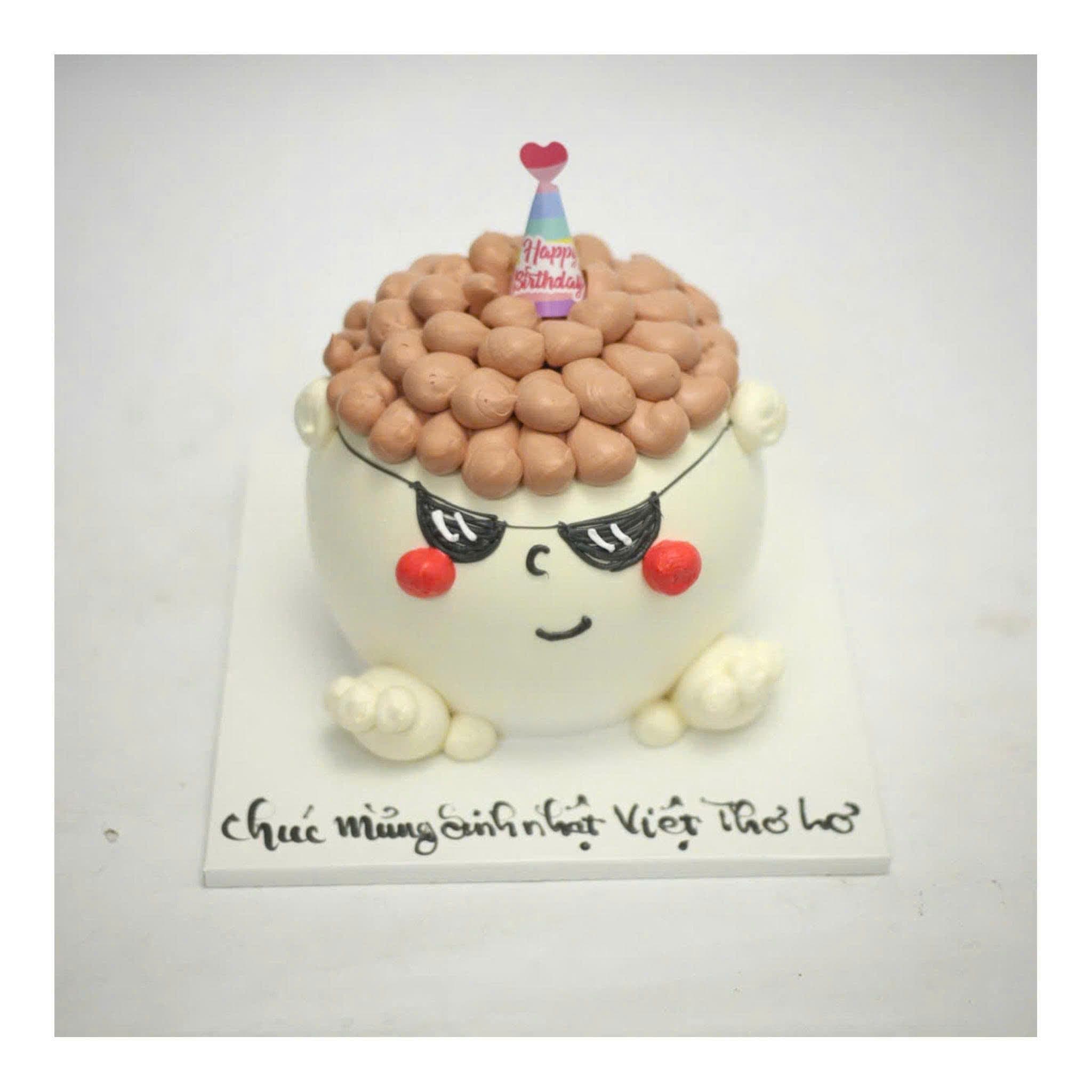 Bánh sinh nhật tạo hình đầu người ngộ nghĩnh