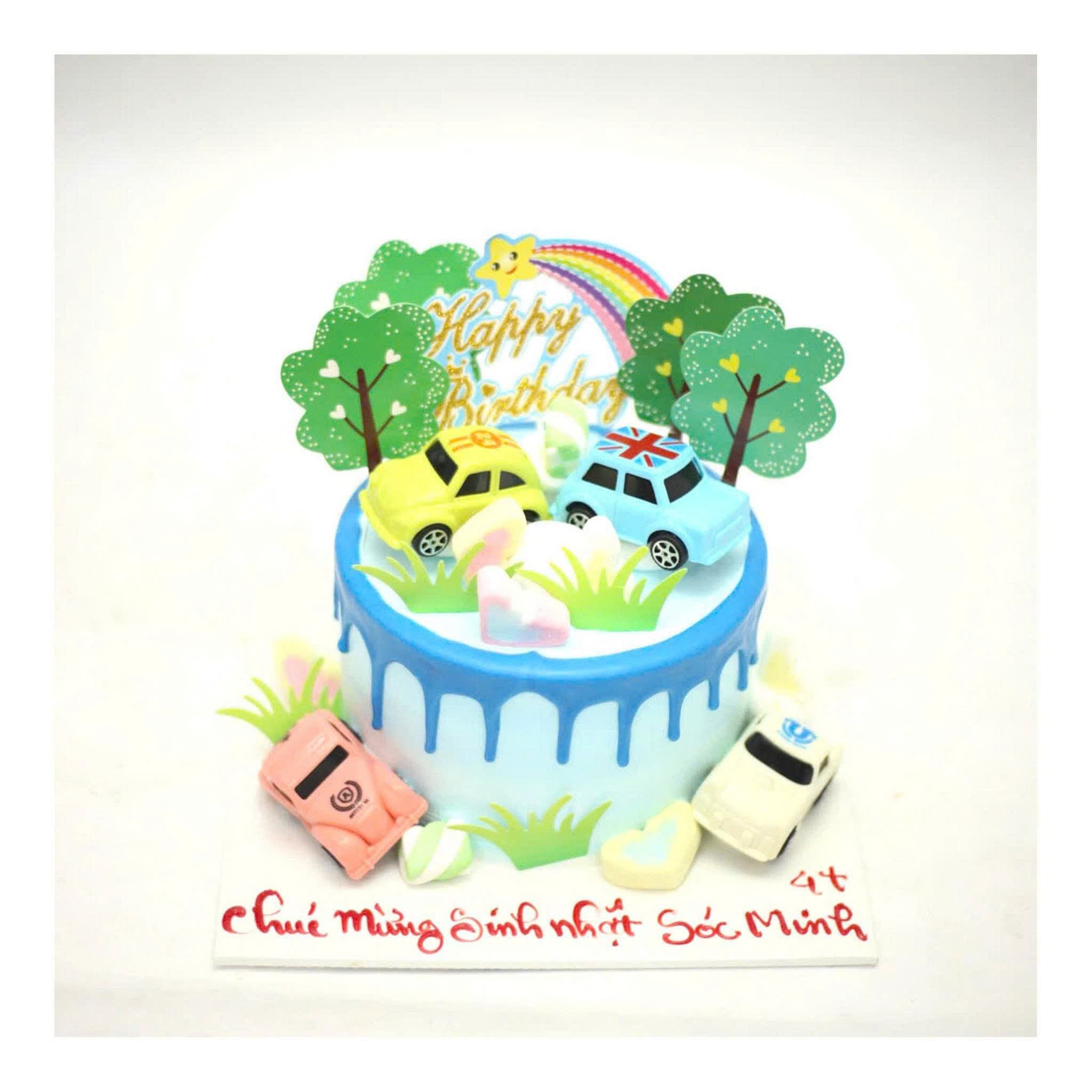 Bánh sinh nhật chủ đề những chiếc ô tô