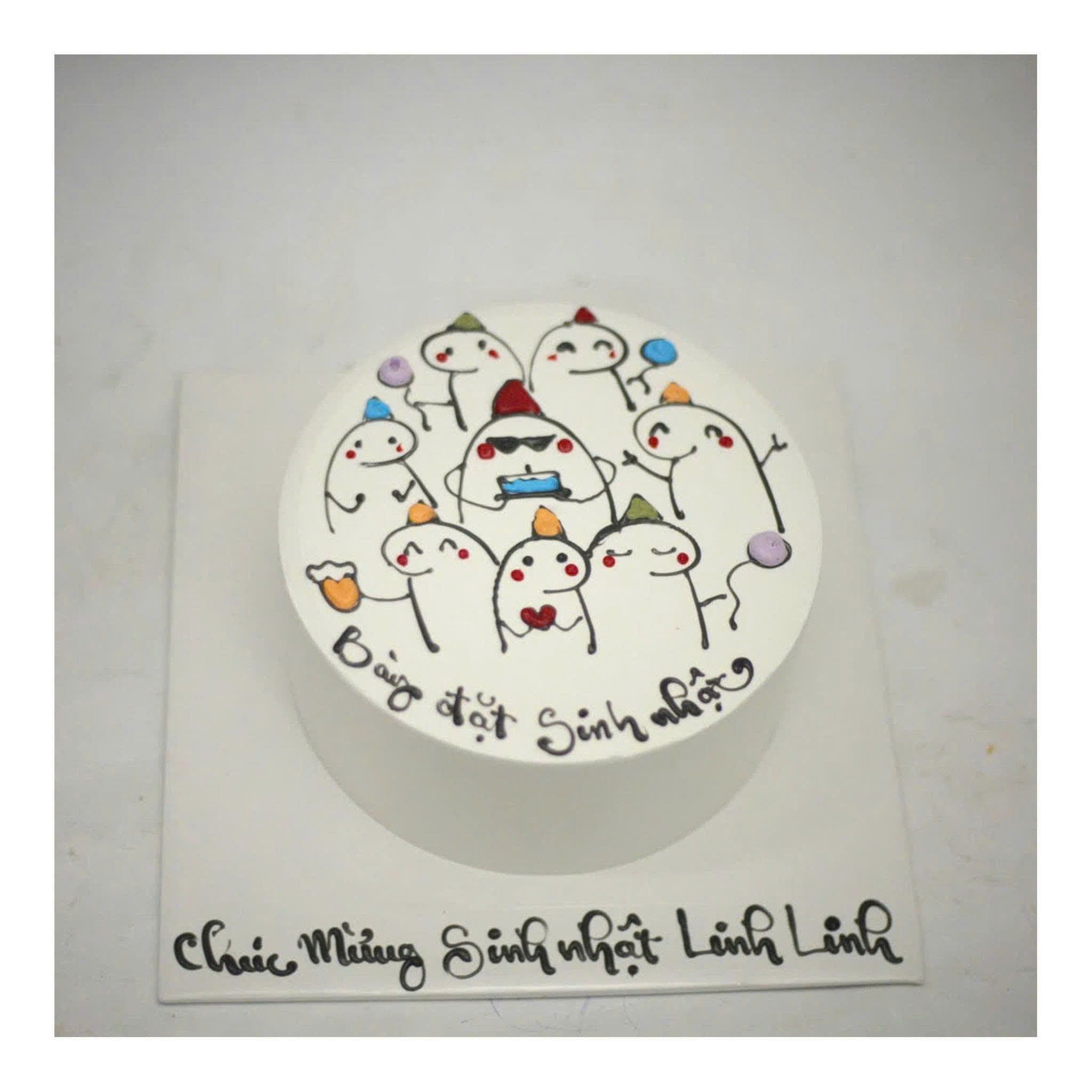 Bánh sinh nhật hội bạn thân hài hước