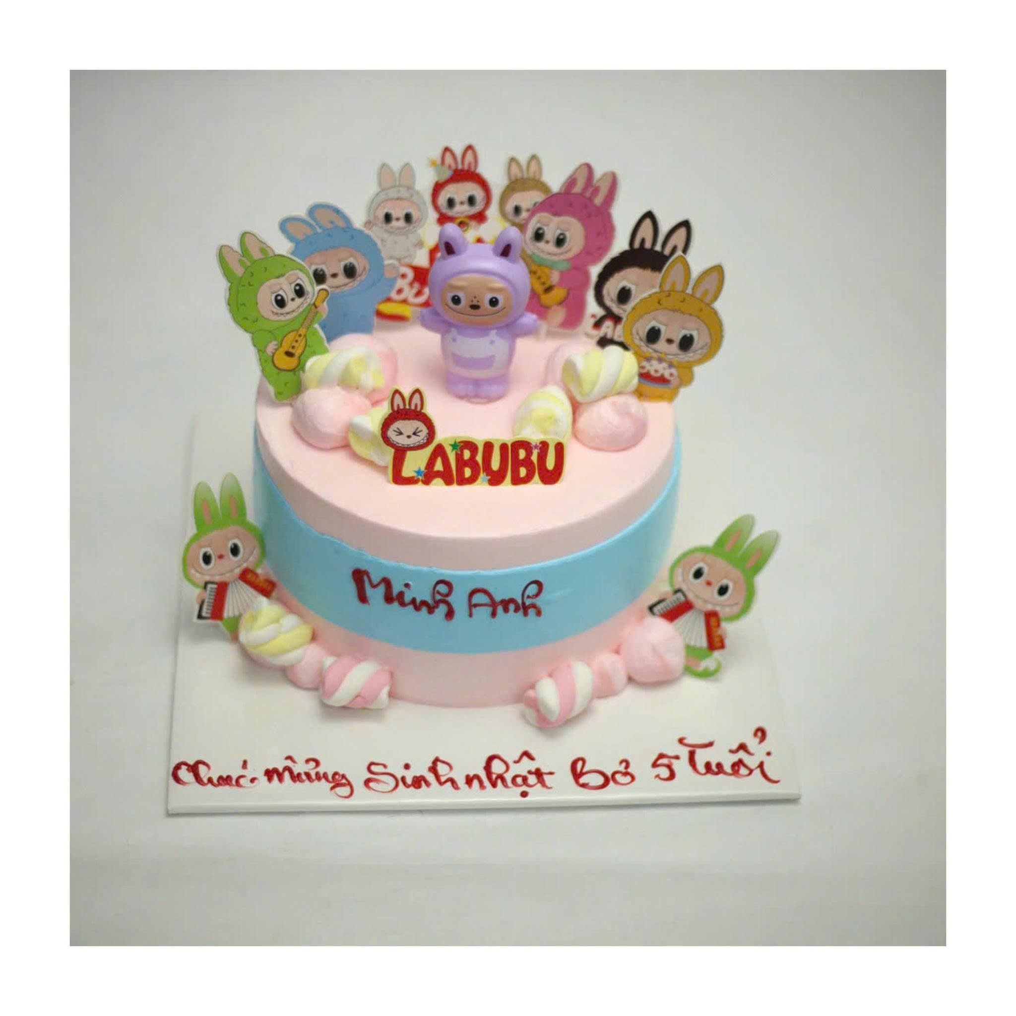 Bánh sinh nhật nhân vật hoạt hình Labubu