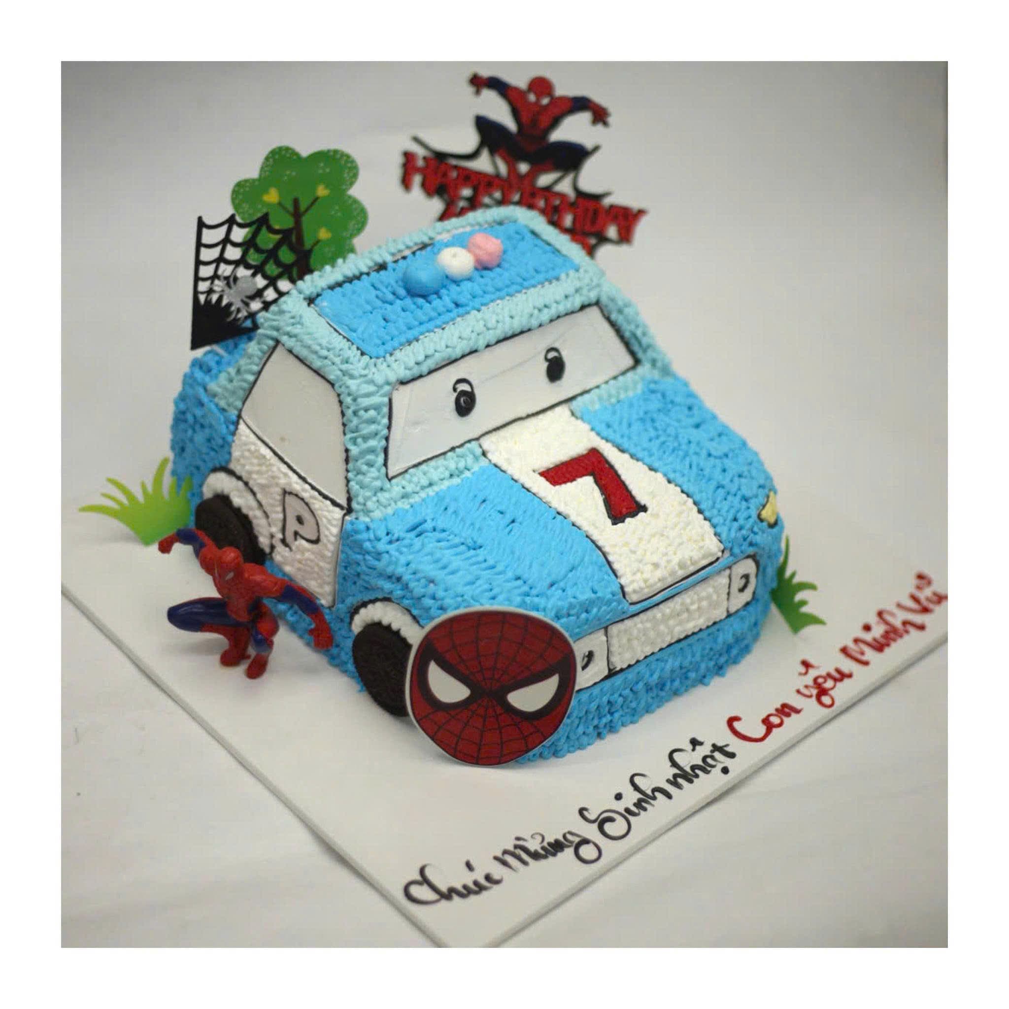 Bánh sinh nhật tạo hình xe cảnh sát