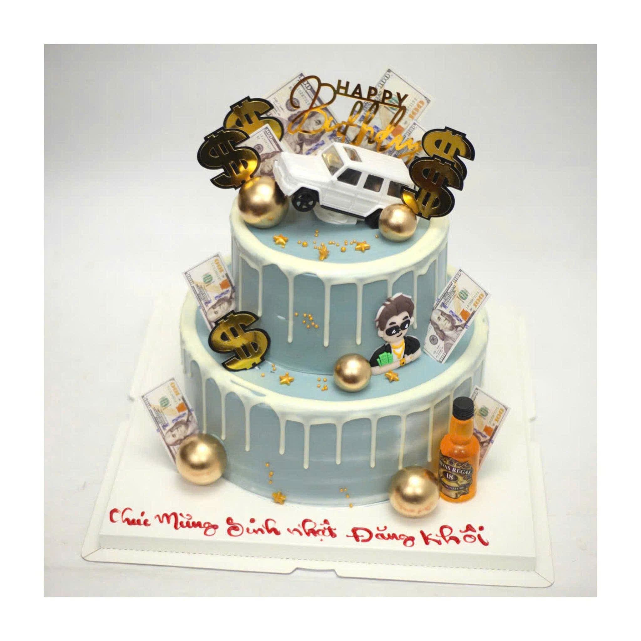 Bánh sinh nhật phong cách nam tính doanh nhân