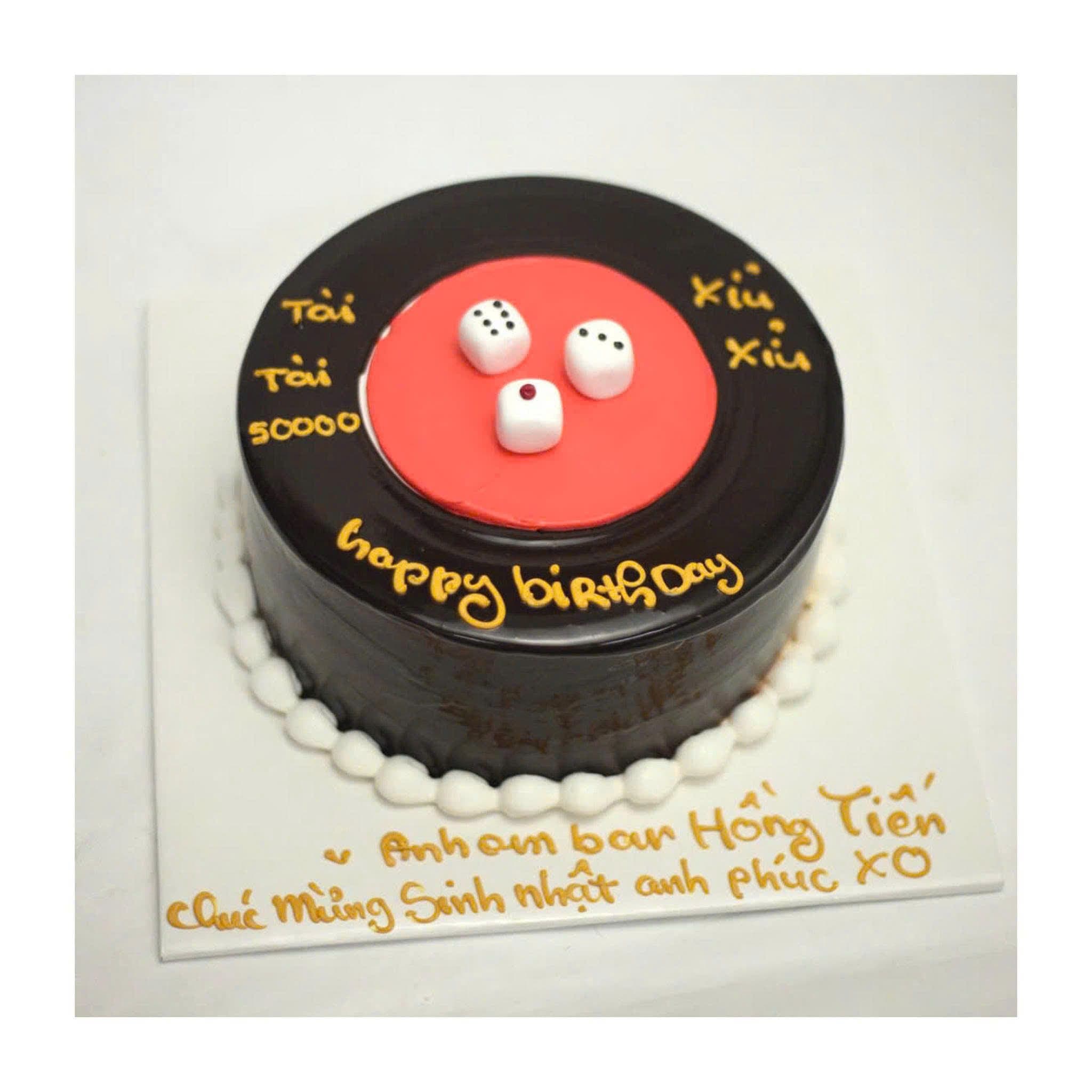 Bánh kem socola phong cách tài xỉu