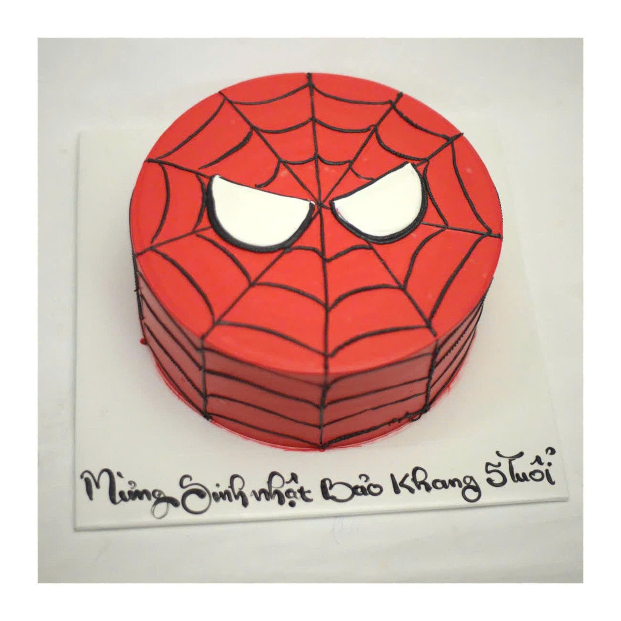 Bánh kem tạo hình siêu nhân người nhện