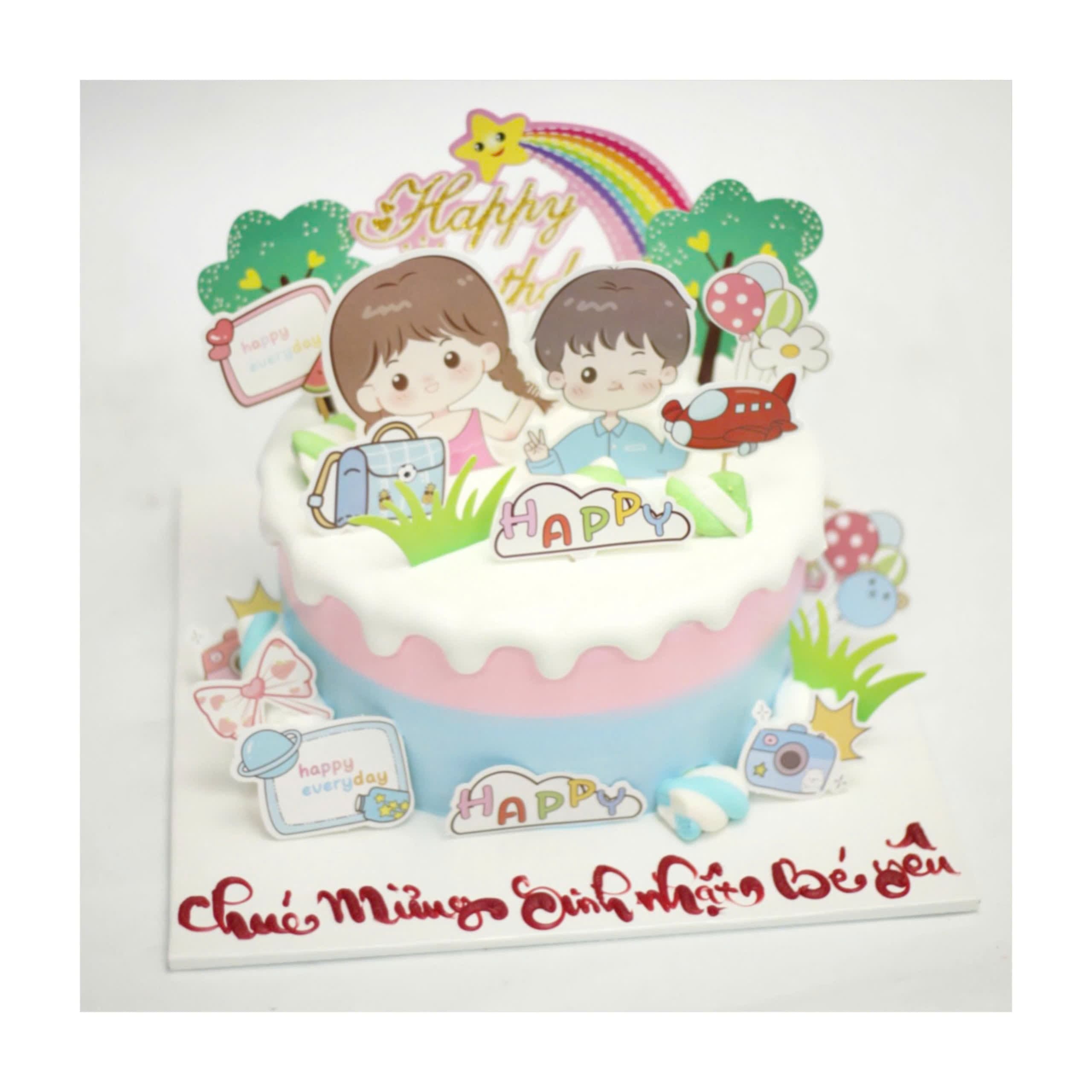 Bánh kem sinh nhật cho bé dễ thương