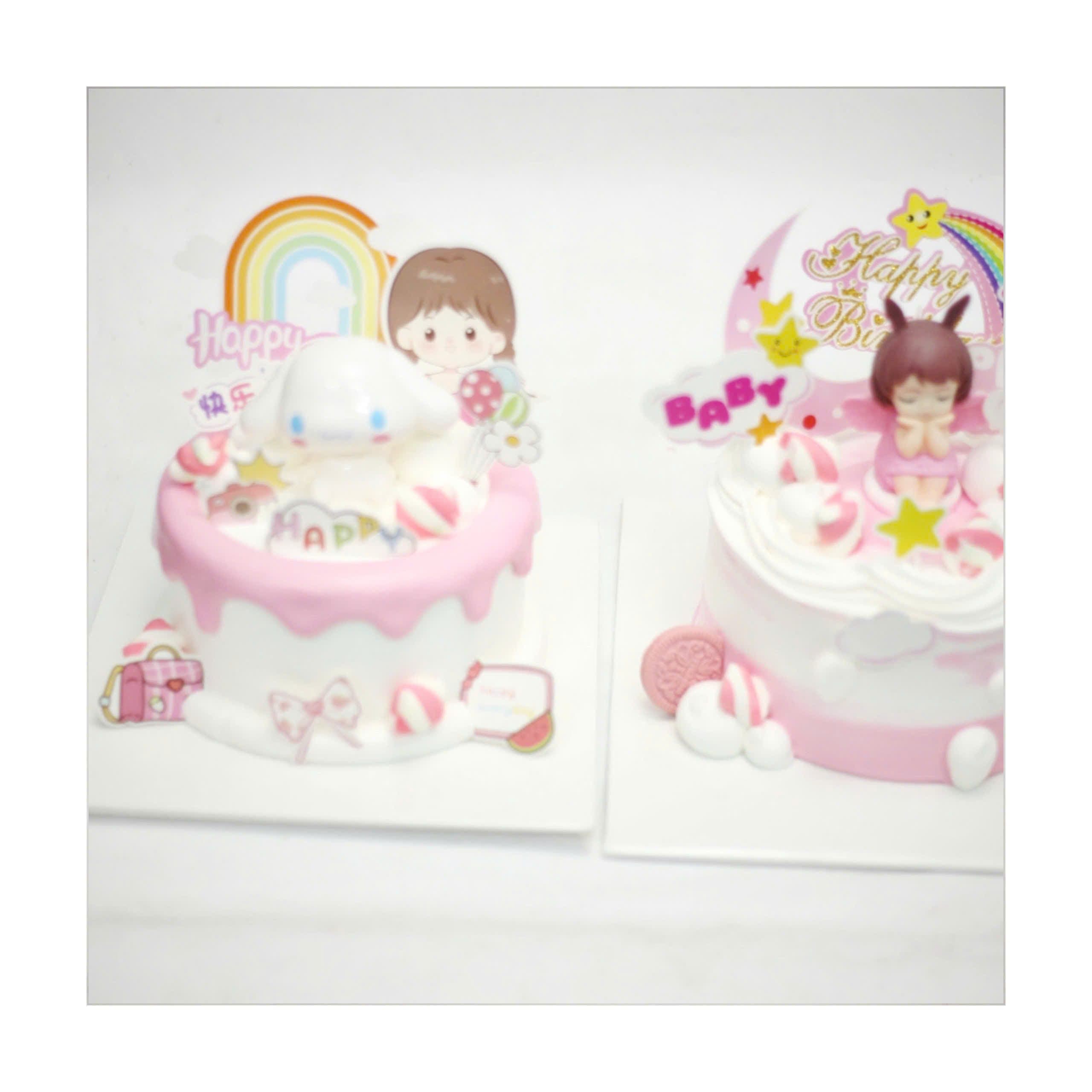 Bánh kem mini trang trí nhân vật hoạt hình