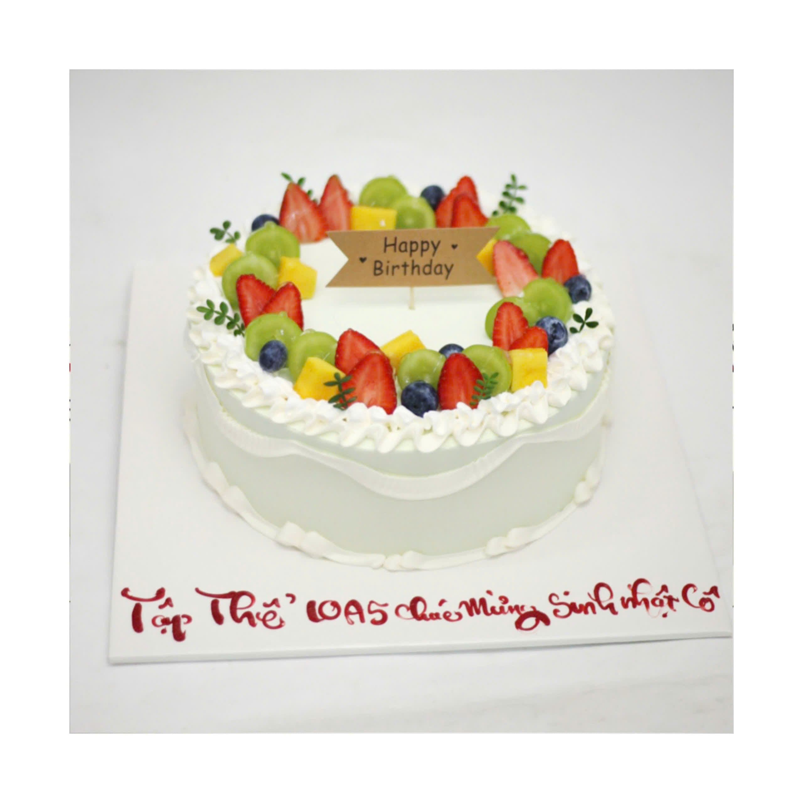 Bánh kem trái cây tươi sinh nhật công ty