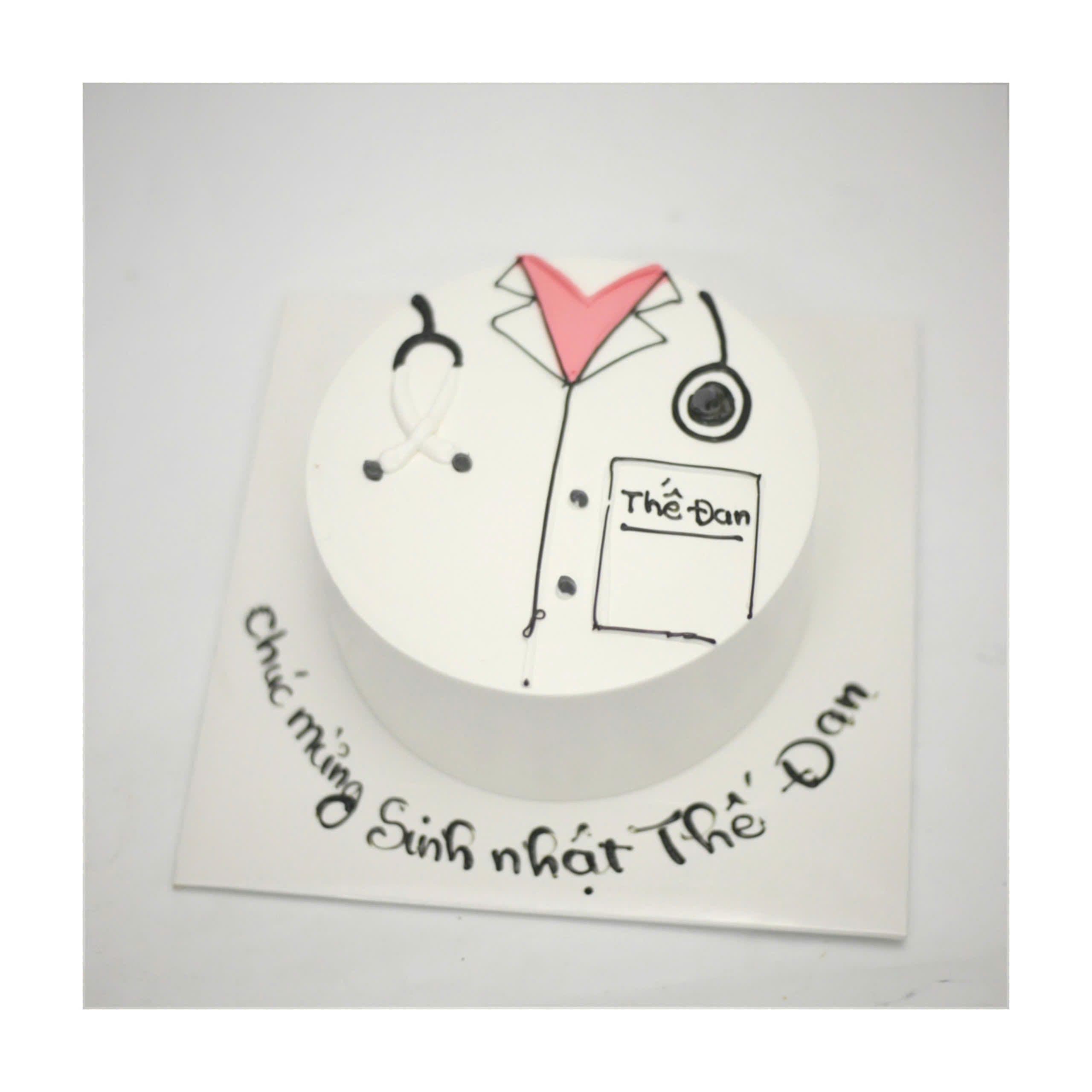 Bánh kem áo blouse bác sĩ