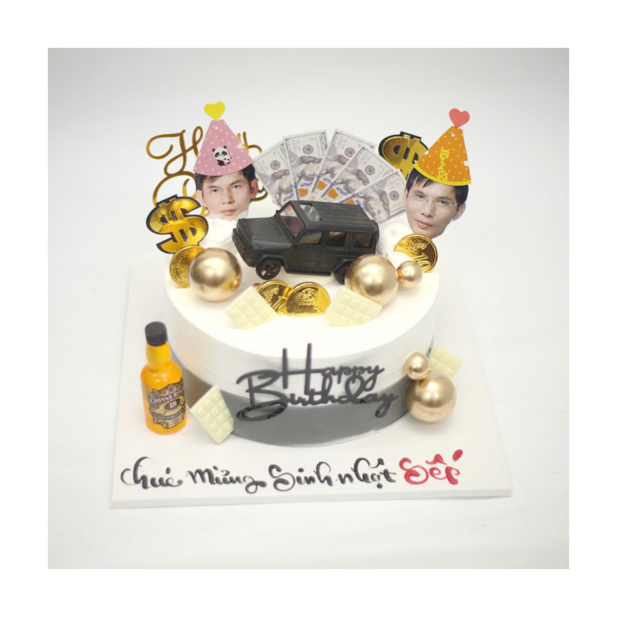 Bánh sinh nhật tặng sếp nam sang trọng