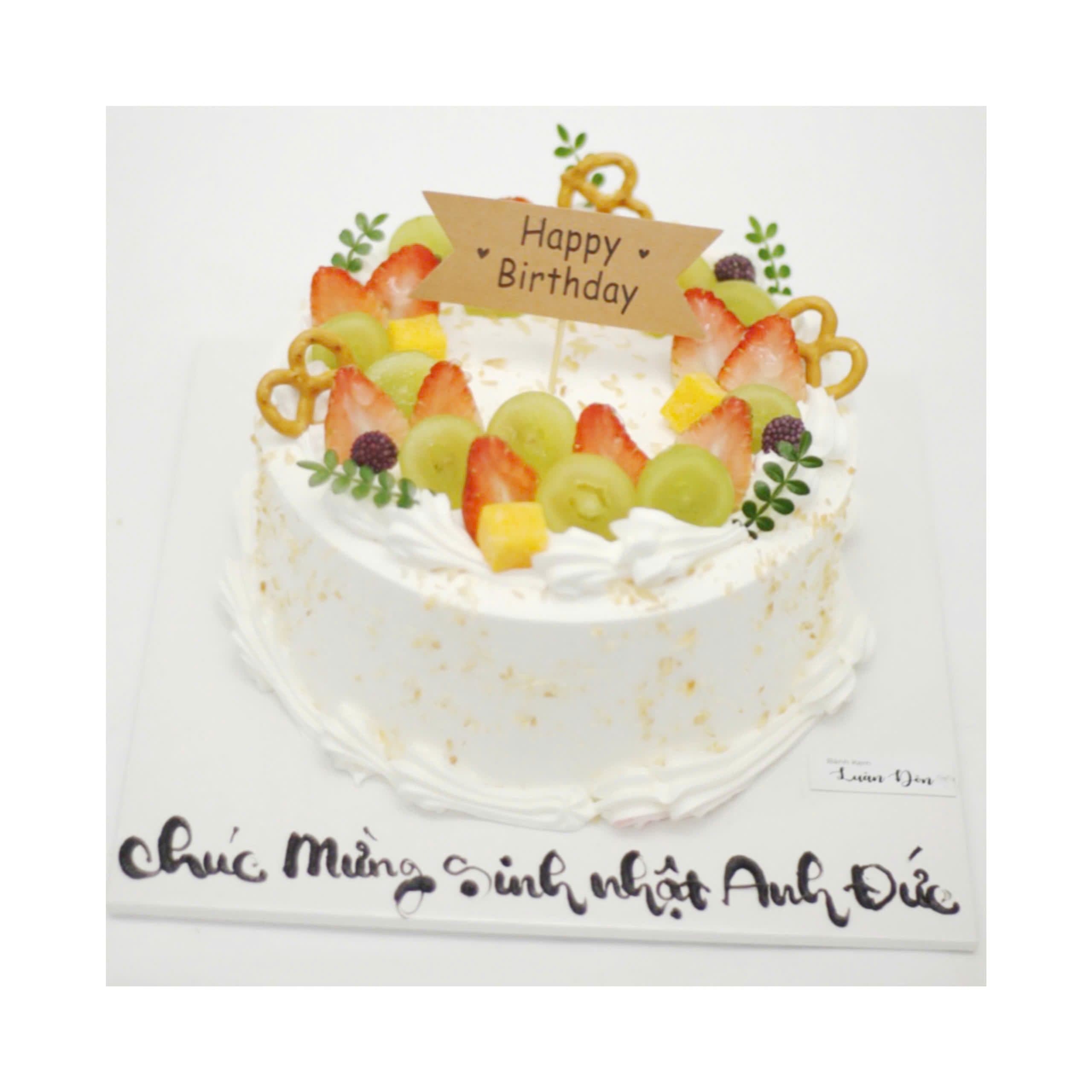Bánh sinh nhật hoa quả trái cây tươi mát