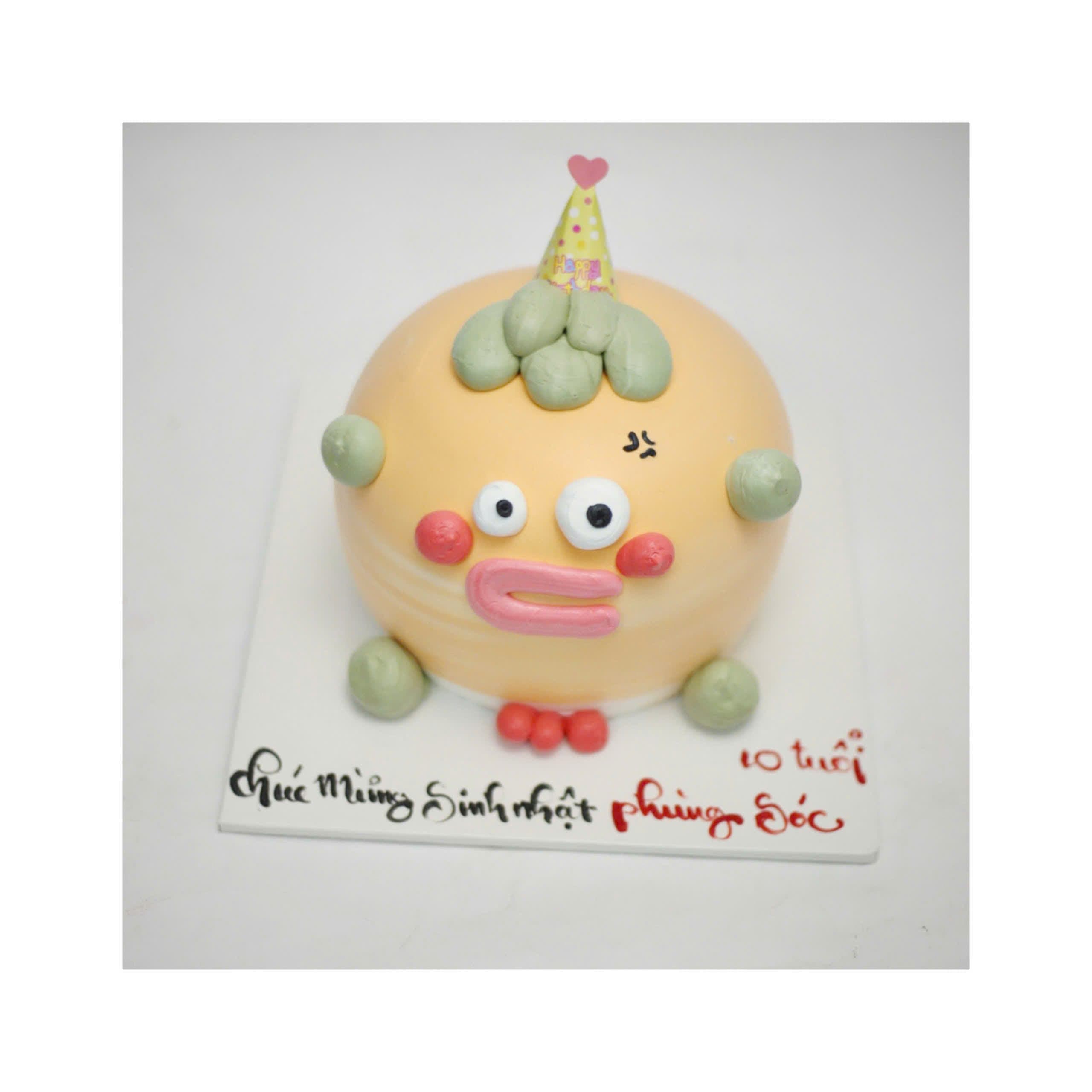 Bánh kem tạo hình mặt cười độc lạ