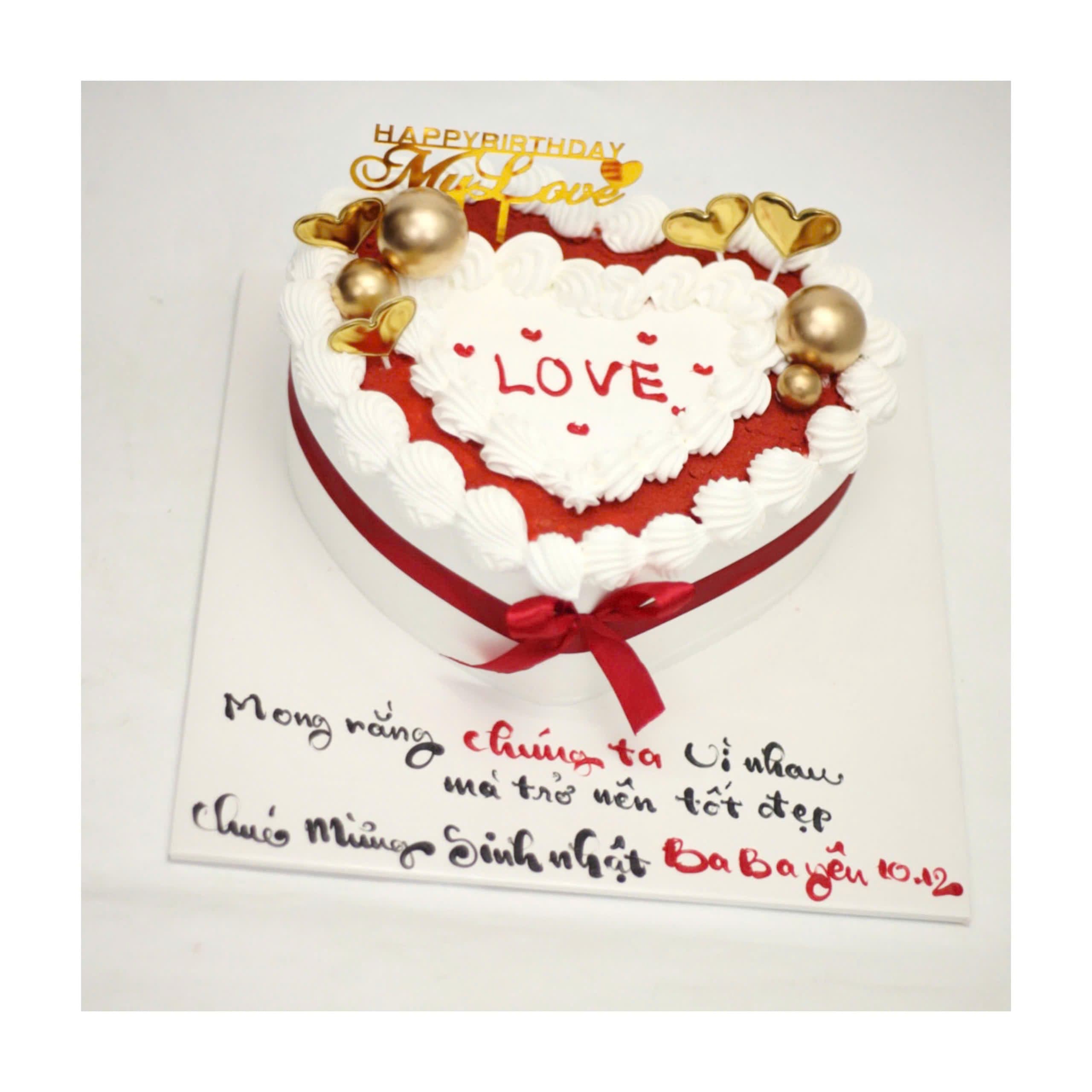 Bánh tim đỏ ngọt ngào