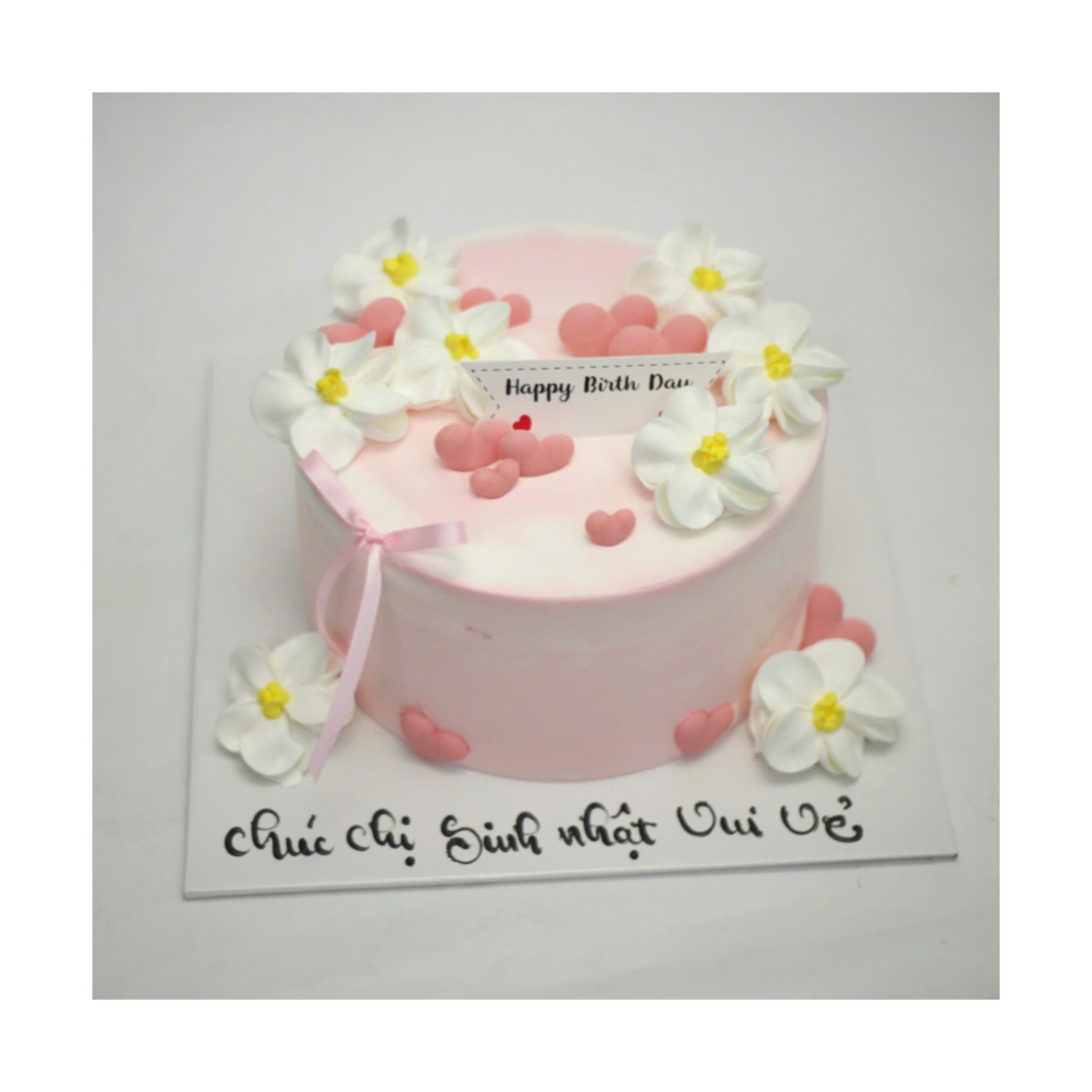 Bánh hoa hồng pastel ngọt